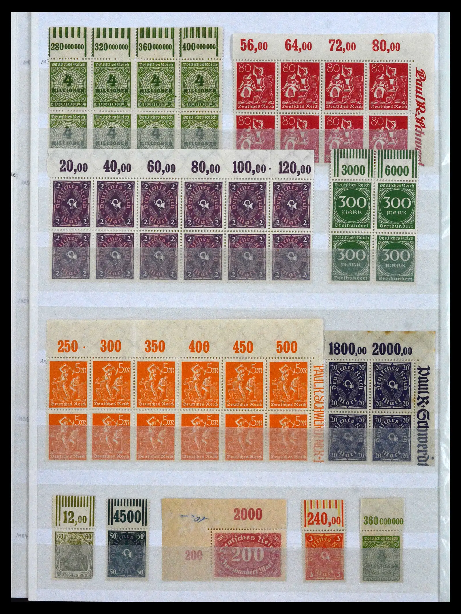 41896 0034 - Stamp collection 41896 German Reich Han numbers 1921-1923.