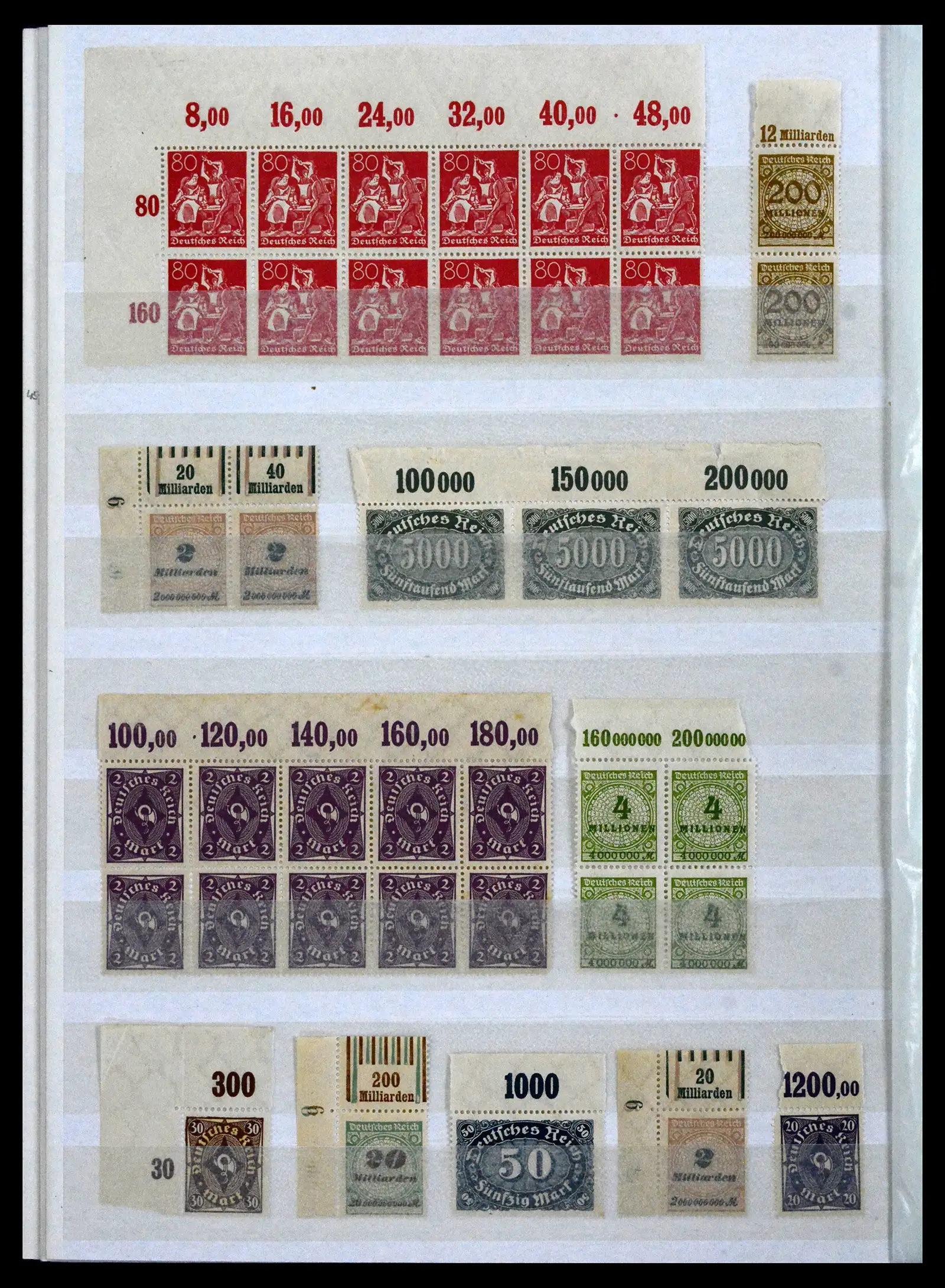 41896 0036 - Stamp collection 41896 German Reich Han numbers 1921-1923.