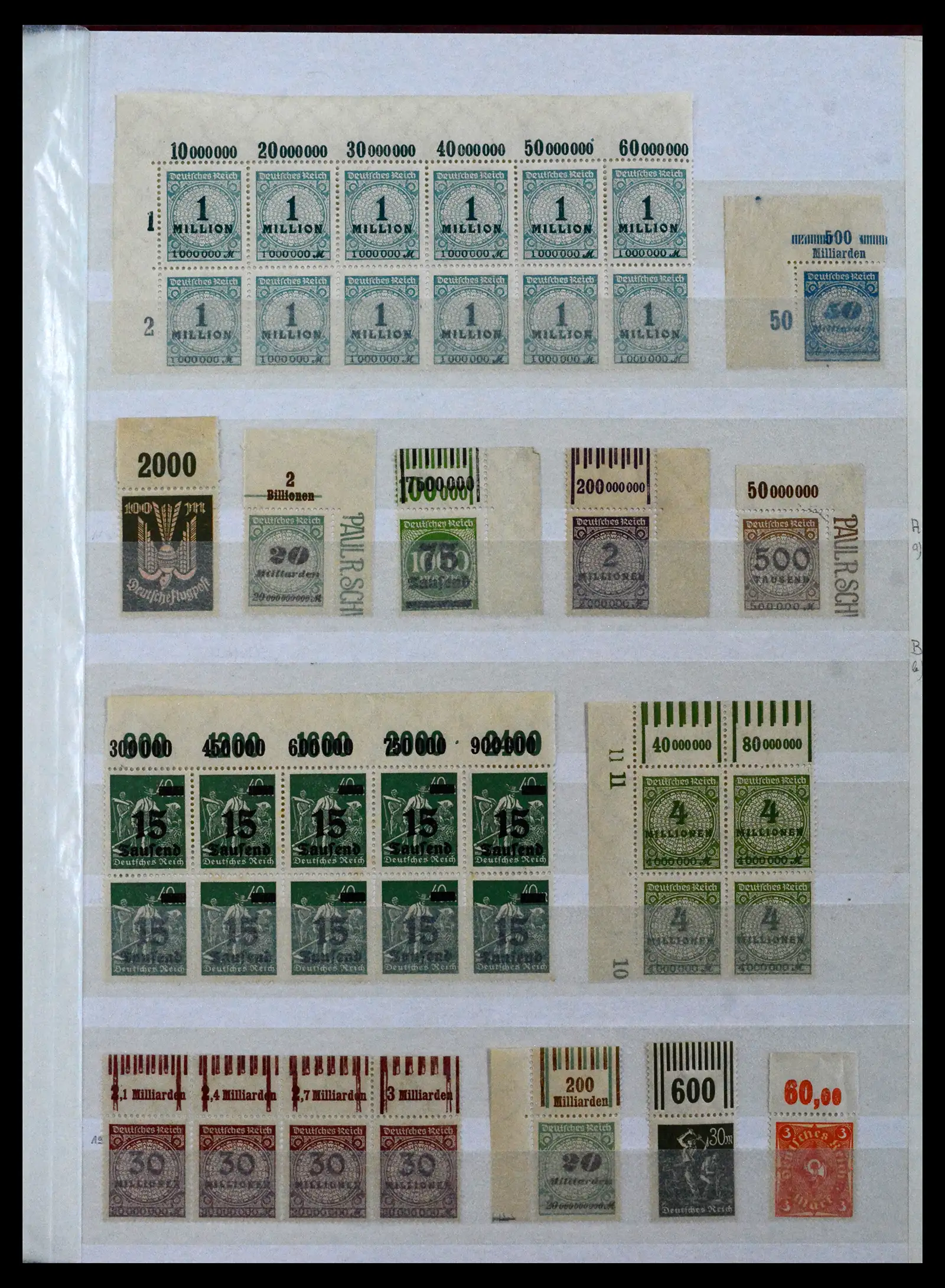 41896 0037 - Stamp collection 41896 German Reich Han numbers 1921-1923.