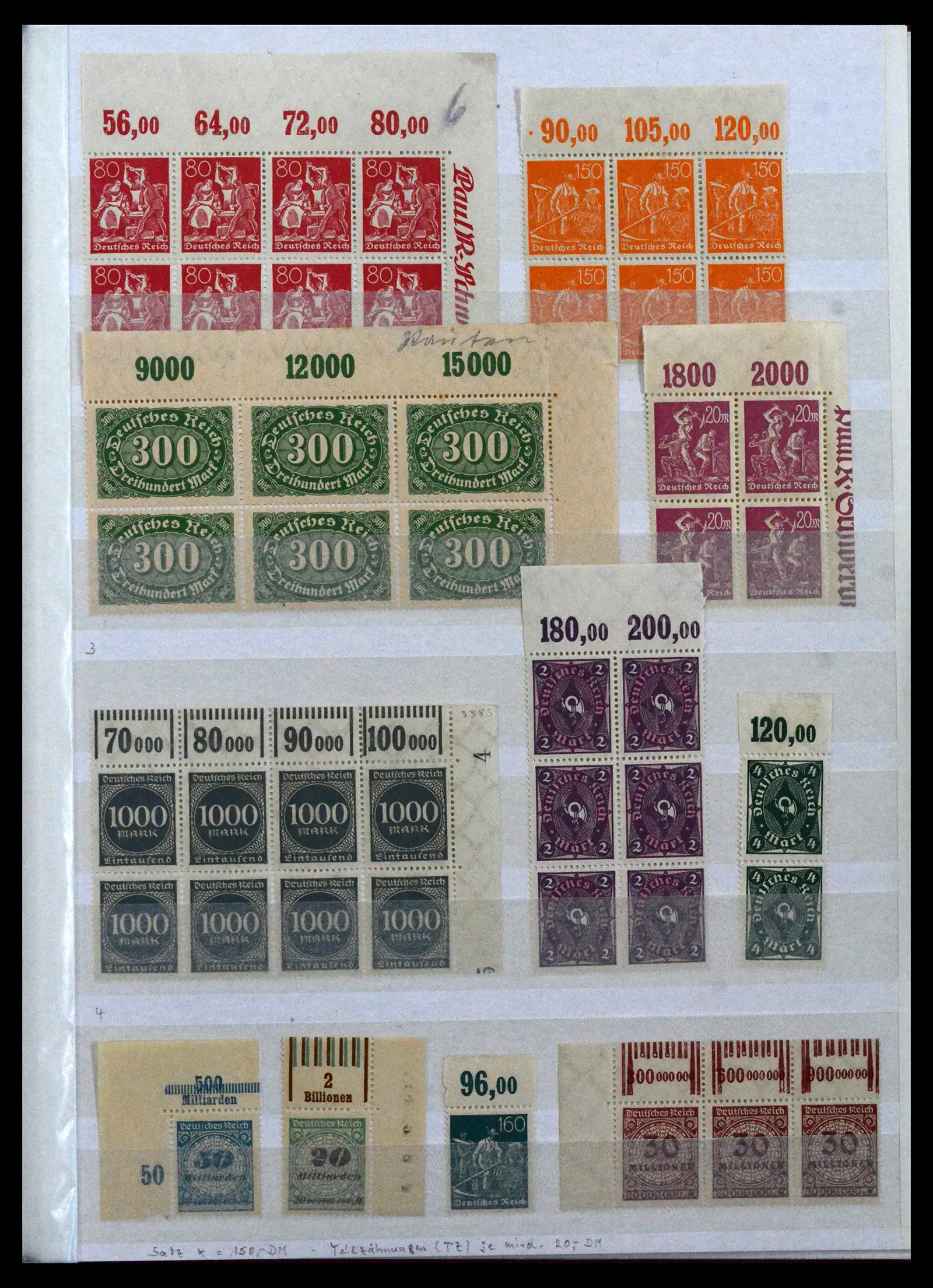 41896 0041 - Stamp collection 41896 German Reich Han numbers 1921-1923.