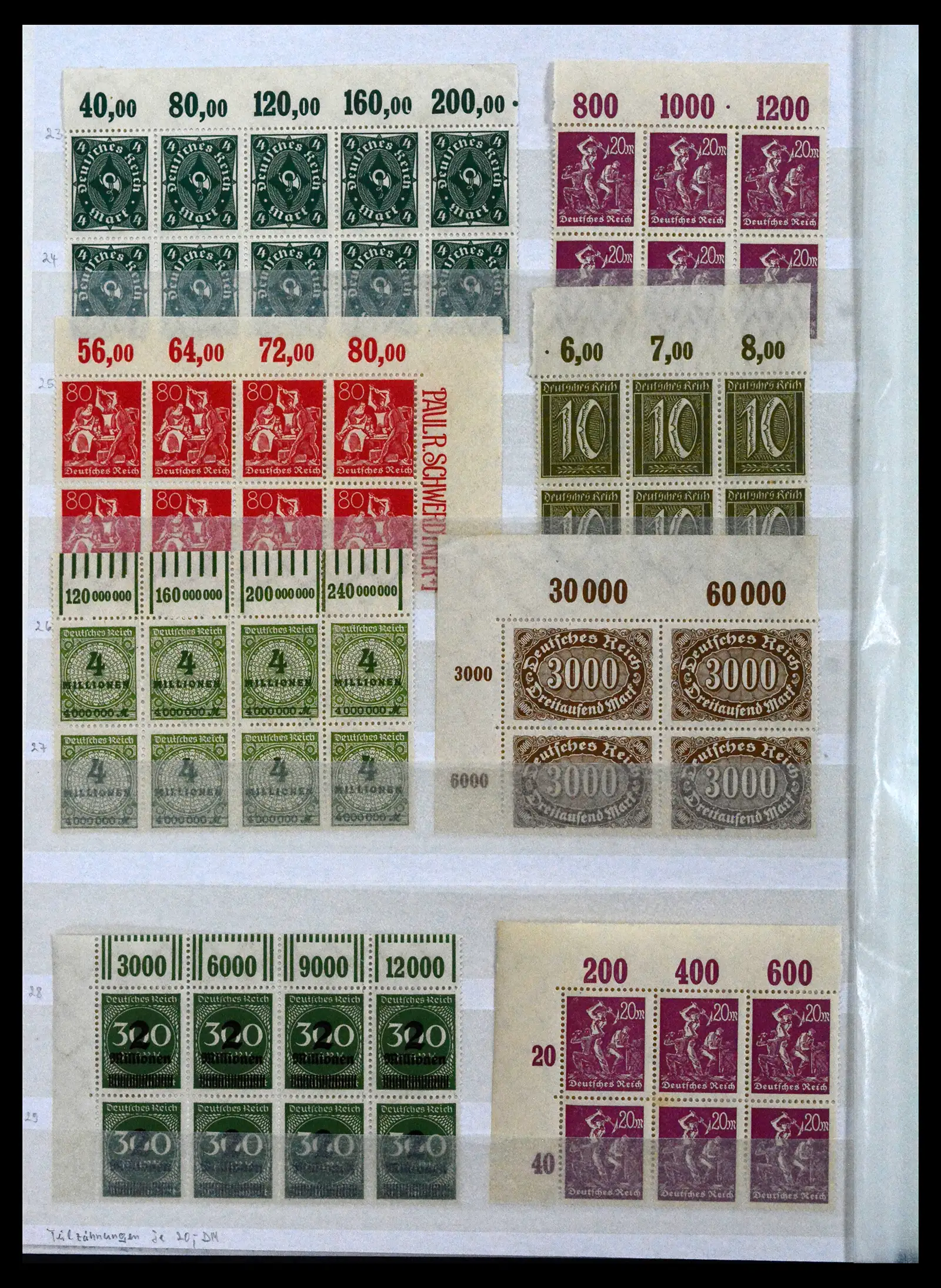 41896 0044 - Stamp collection 41896 German Reich Han numbers 1921-1923.