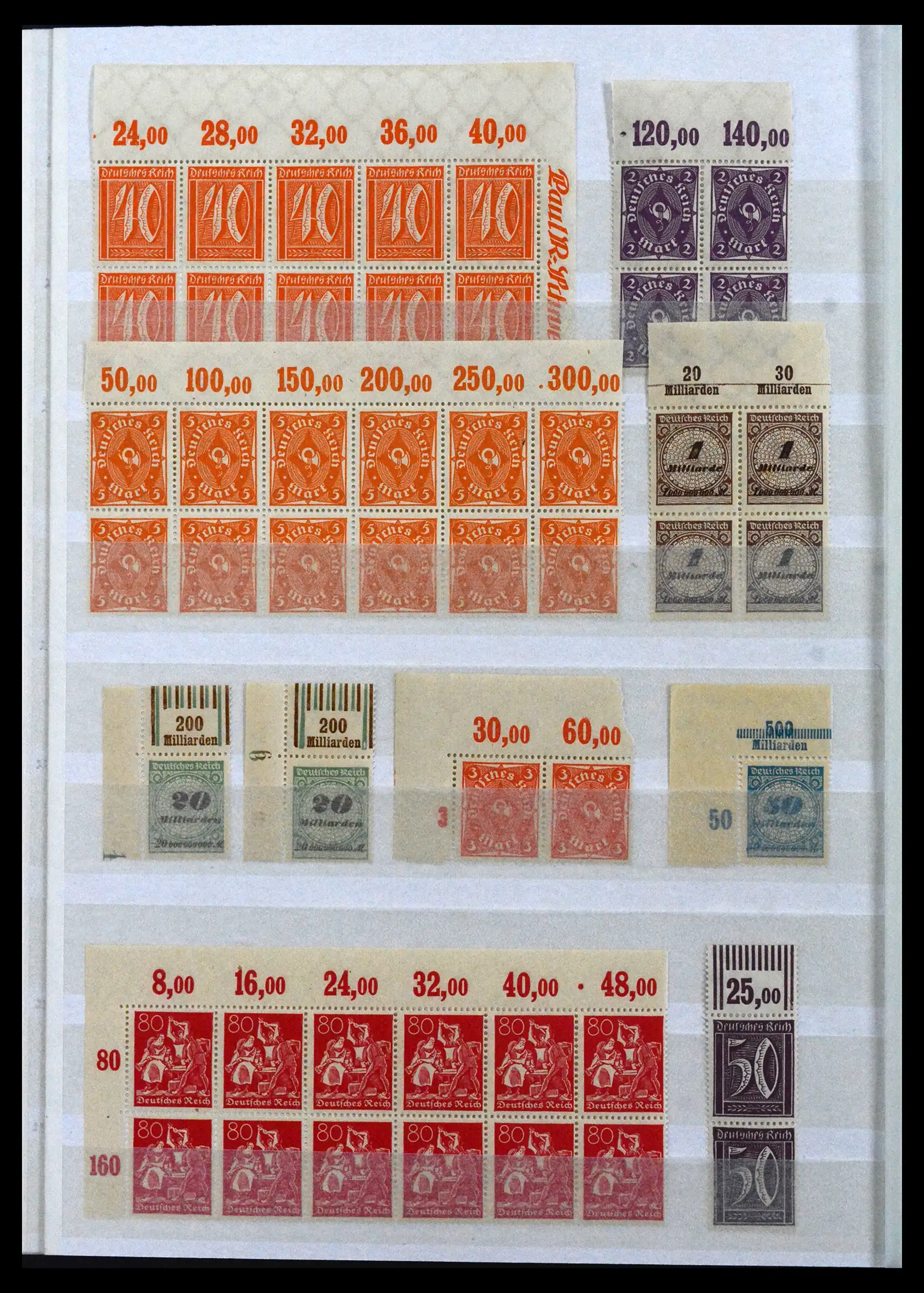 41896 0046 - Stamp collection 41896 German Reich Han numbers 1921-1923.