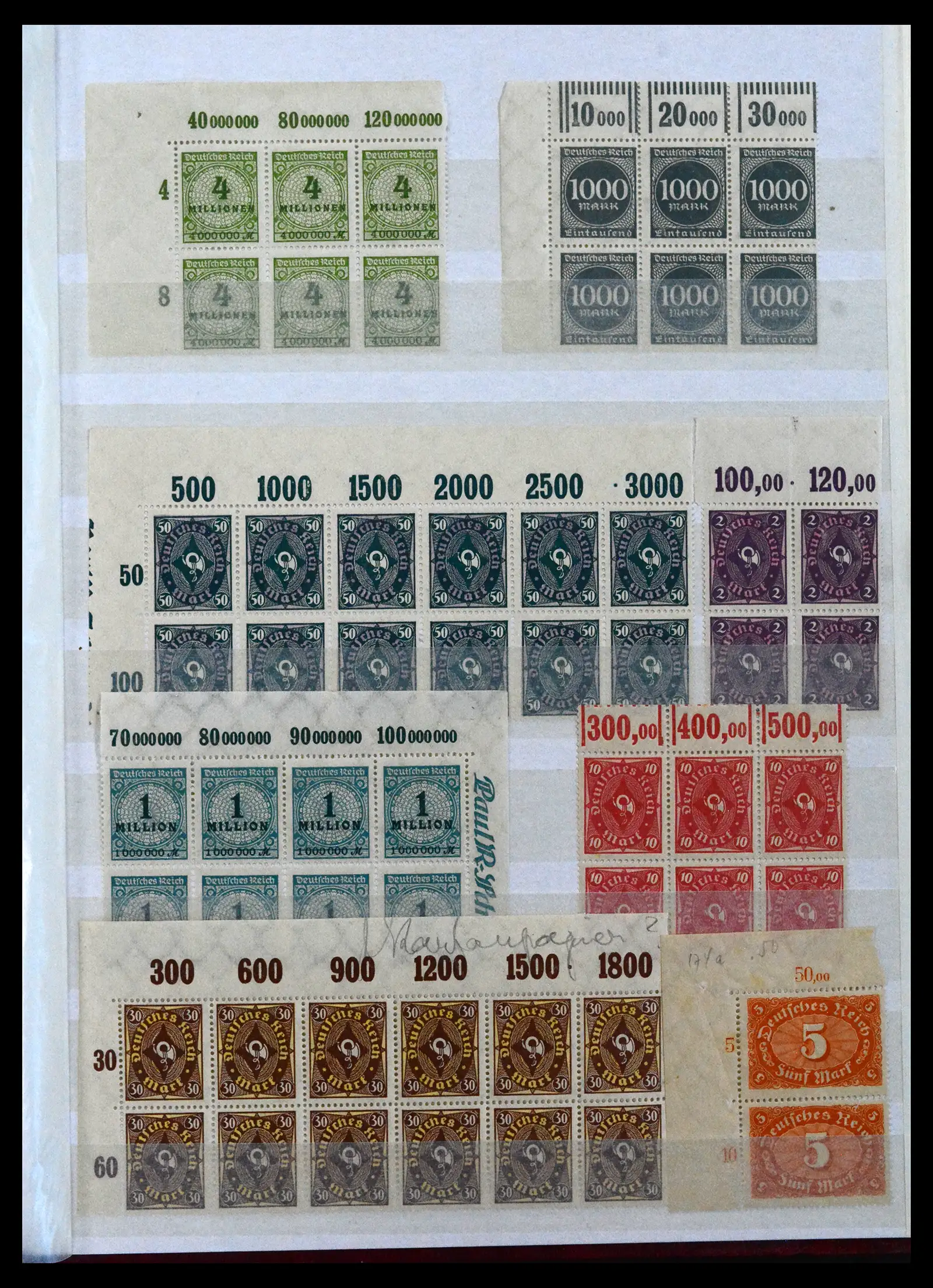 41896 0047 - Stamp collection 41896 German Reich Han numbers 1921-1923.