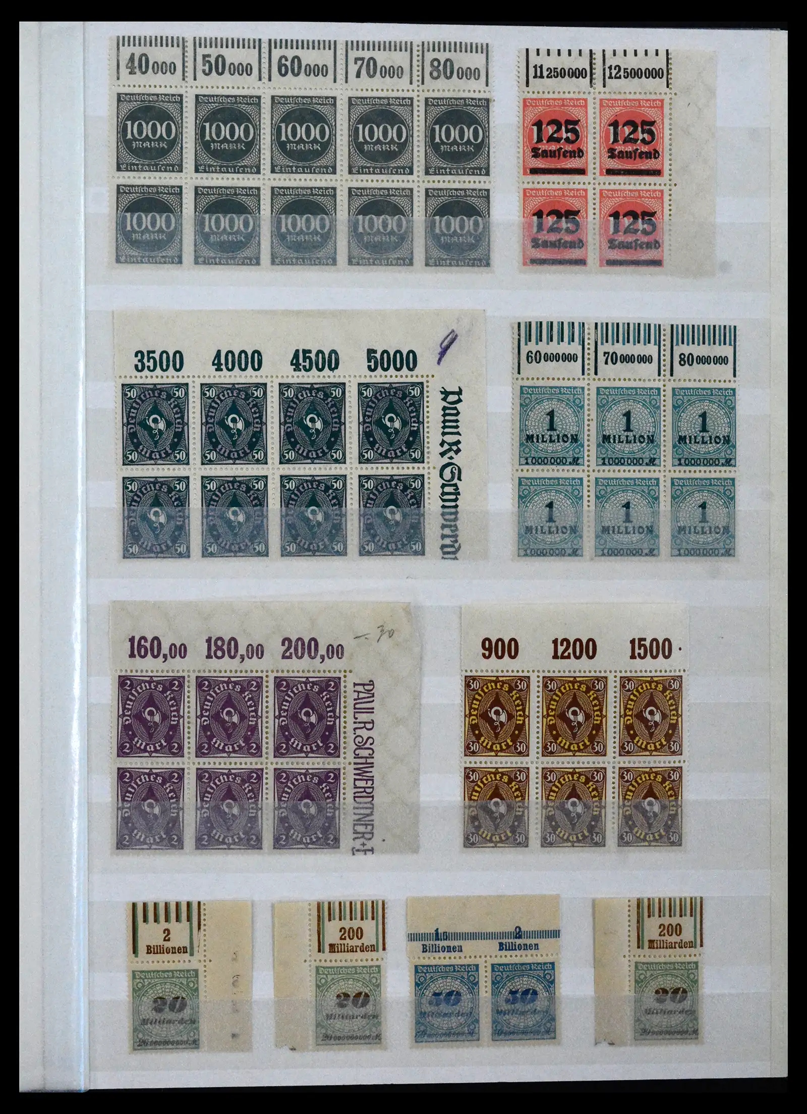41896 0049 - Stamp collection 41896 German Reich Han numbers 1921-1923.