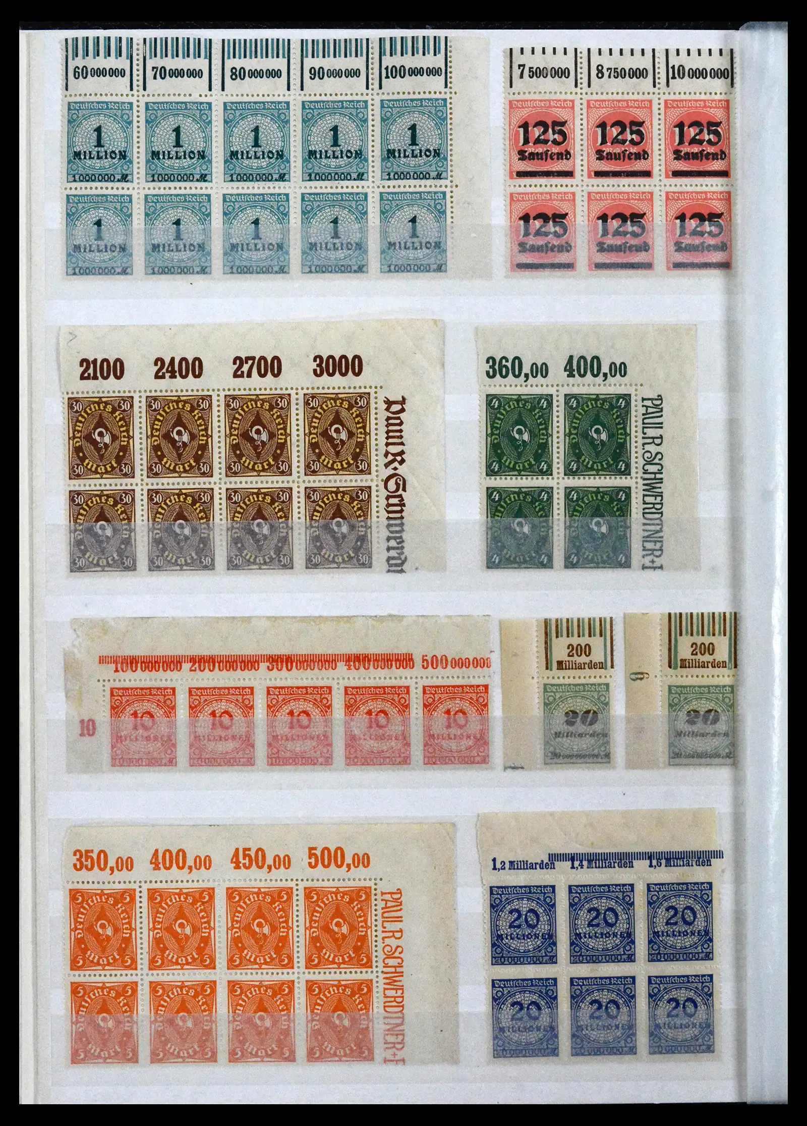 41896 0050 - Stamp collection 41896 German Reich Han numbers 1921-1923.