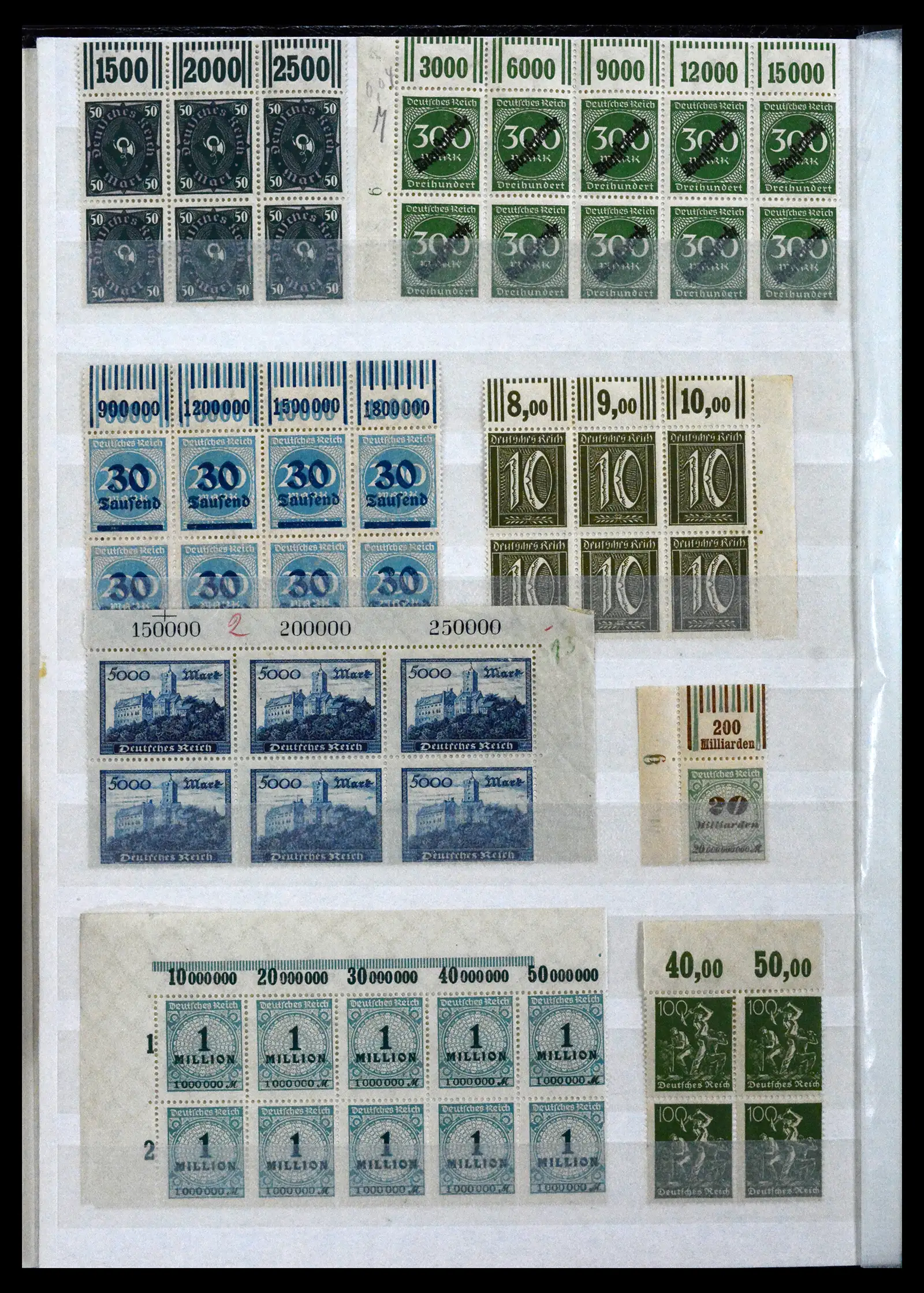 41896 0052 - Stamp collection 41896 German Reich Han numbers 1921-1923.