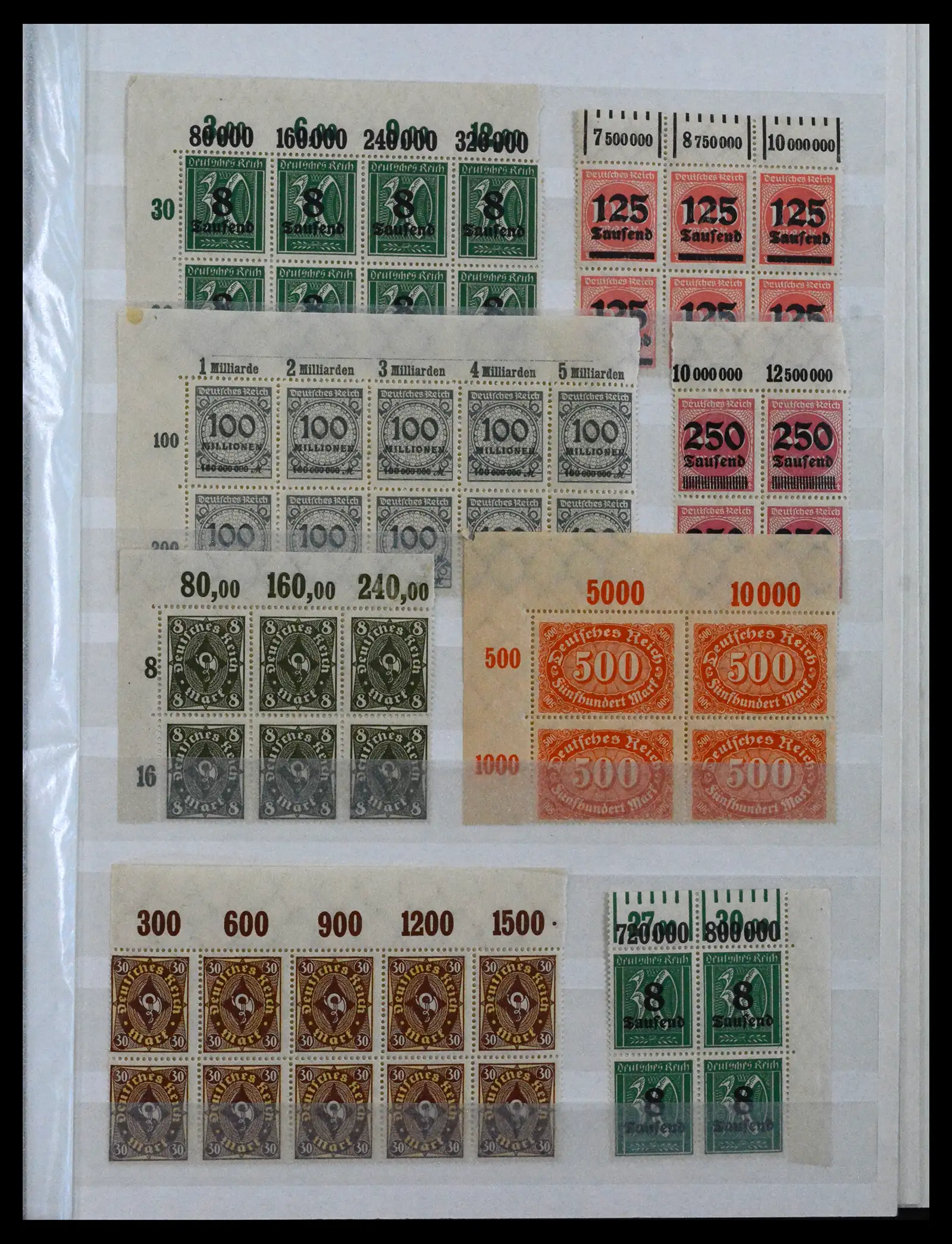 41896 0055 - Stamp collection 41896 German Reich Han numbers 1921-1923.