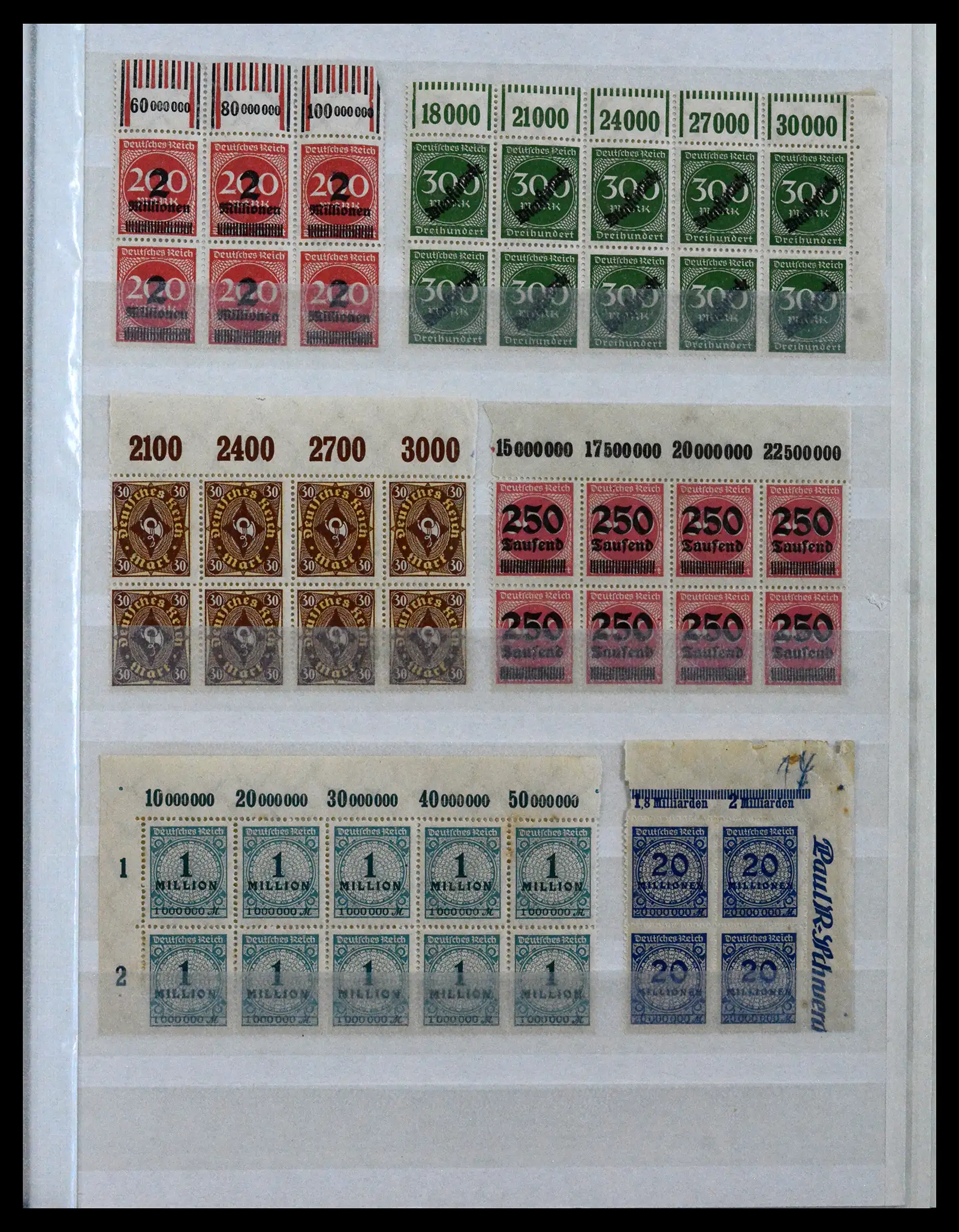 41896 0057 - Stamp collection 41896 German Reich Han numbers 1921-1923.