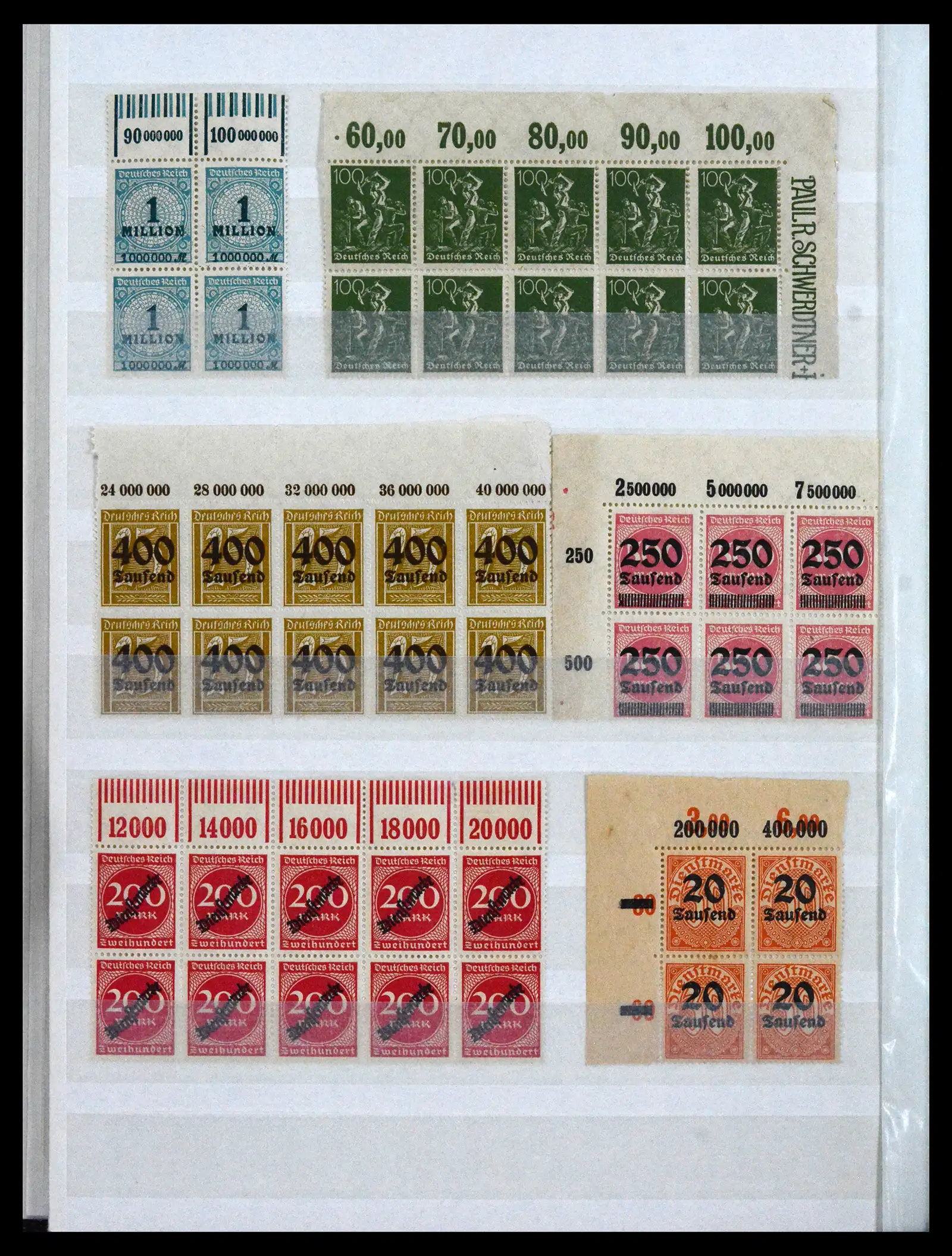 41896 0058 - Stamp collection 41896 German Reich Han numbers 1921-1923.