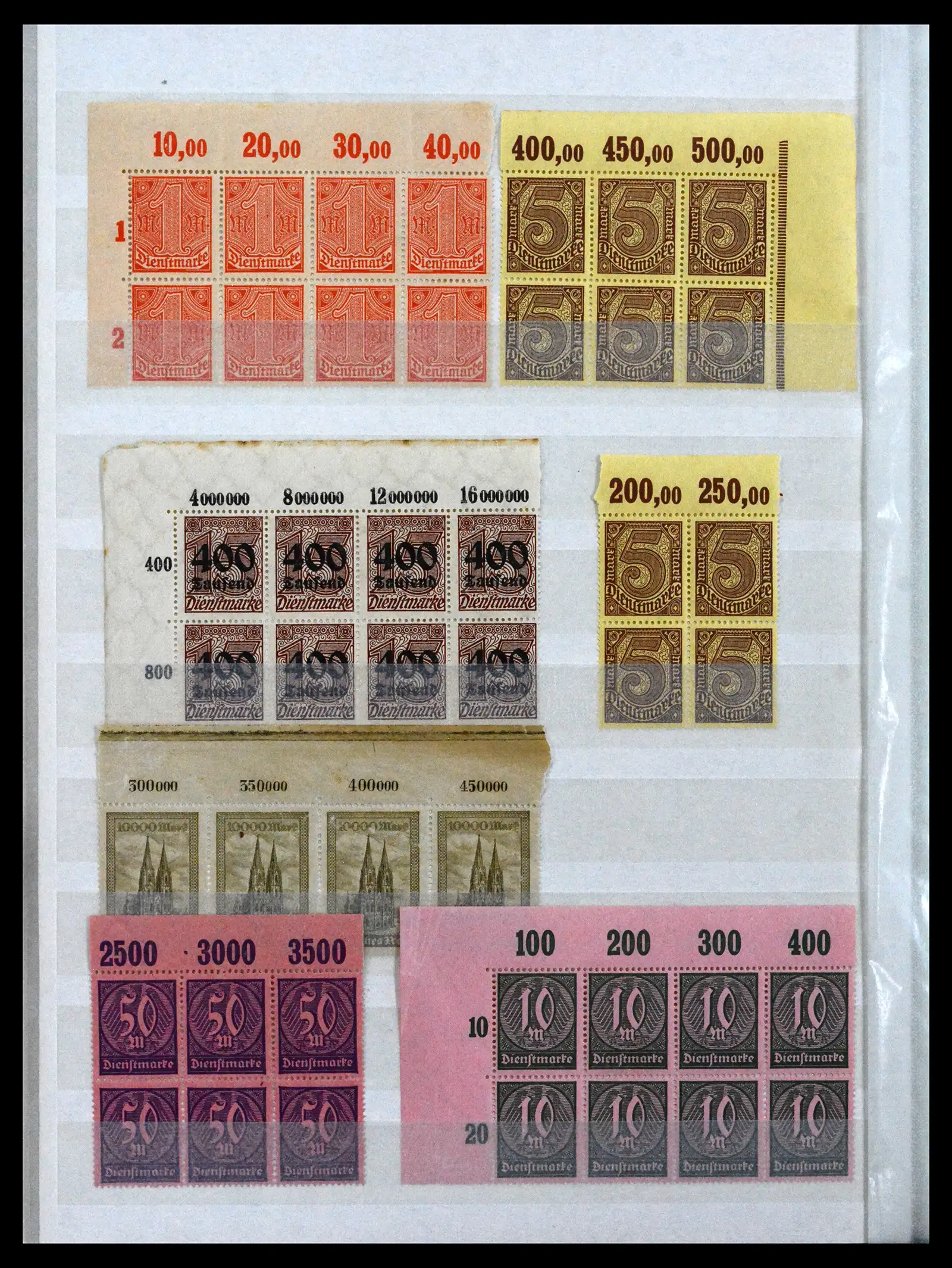 41896 0060 - Stamp collection 41896 German Reich Han numbers 1921-1923.