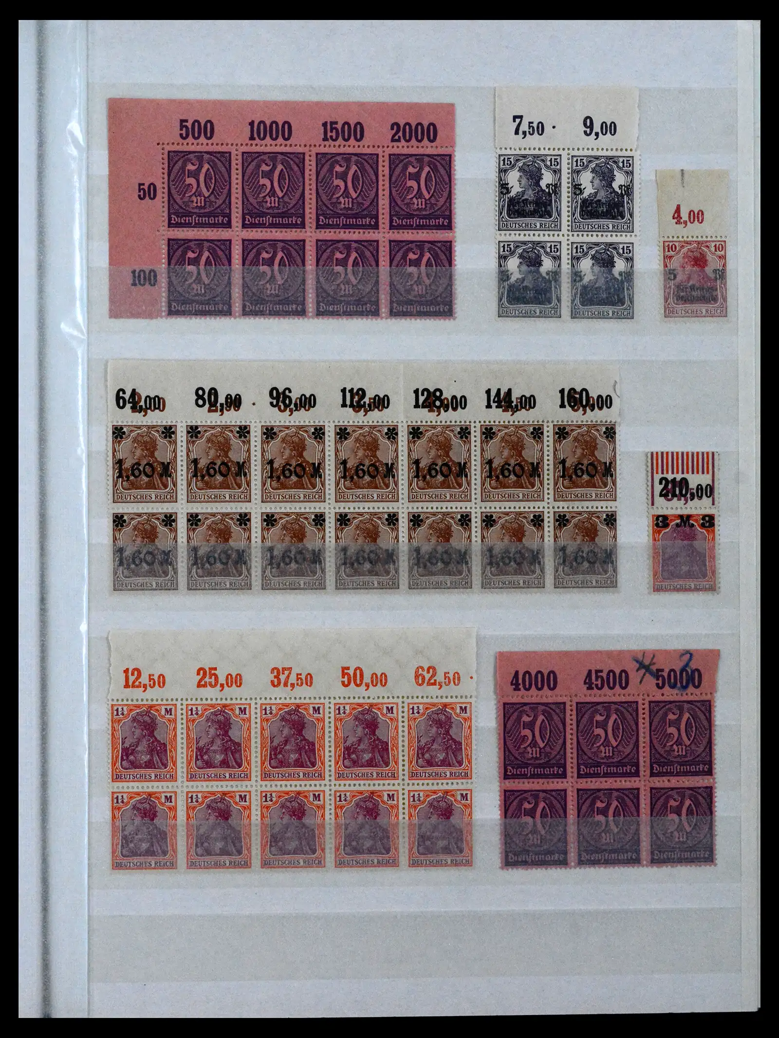 41896 0061 - Stamp collection 41896 German Reich Han numbers 1921-1923.