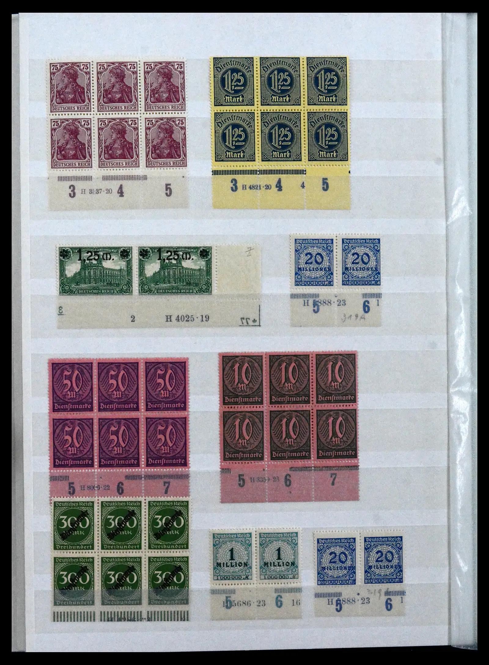 41896 0062 - Stamp collection 41896 German Reich Han numbers 1921-1923.