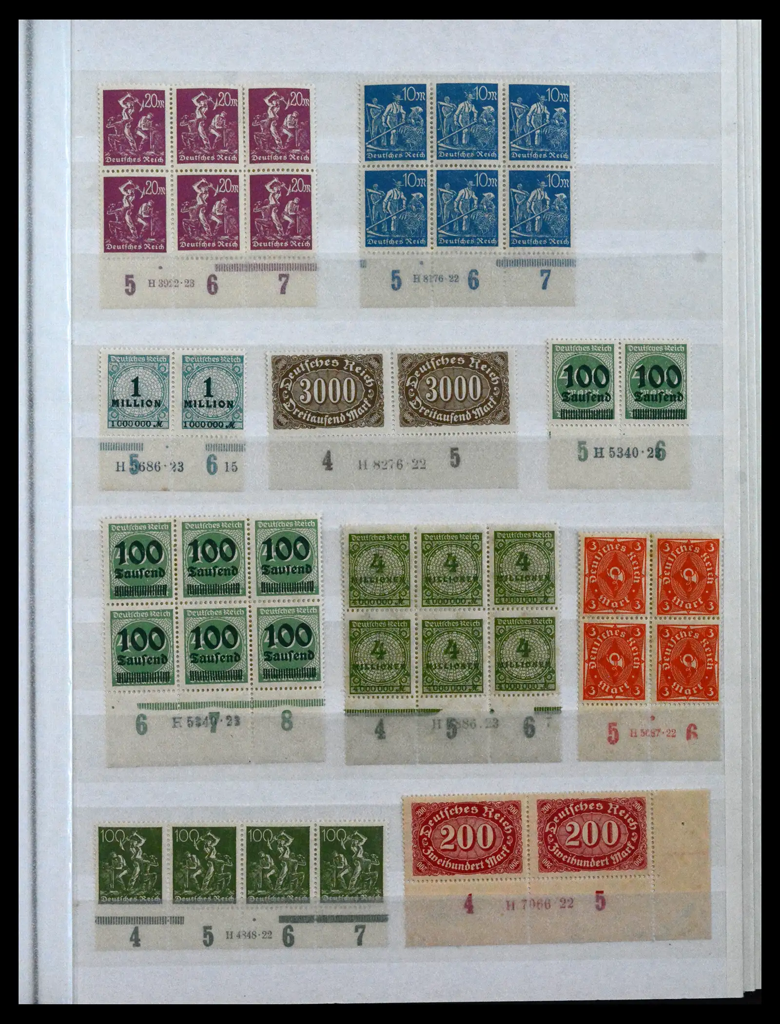 41896 0063 - Stamp collection 41896 German Reich Han numbers 1921-1923.