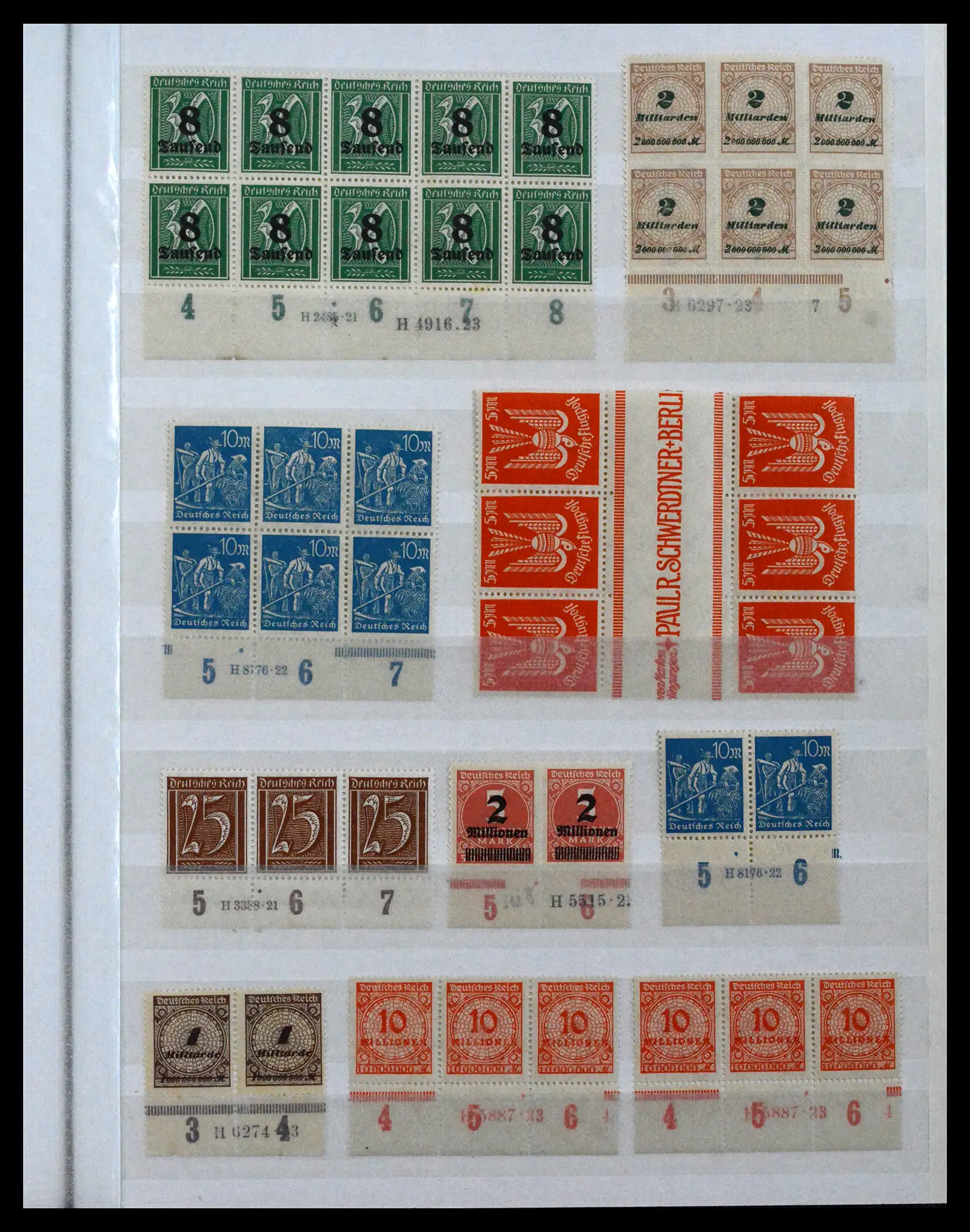 41896 0065 - Stamp collection 41896 German Reich Han numbers 1921-1923.