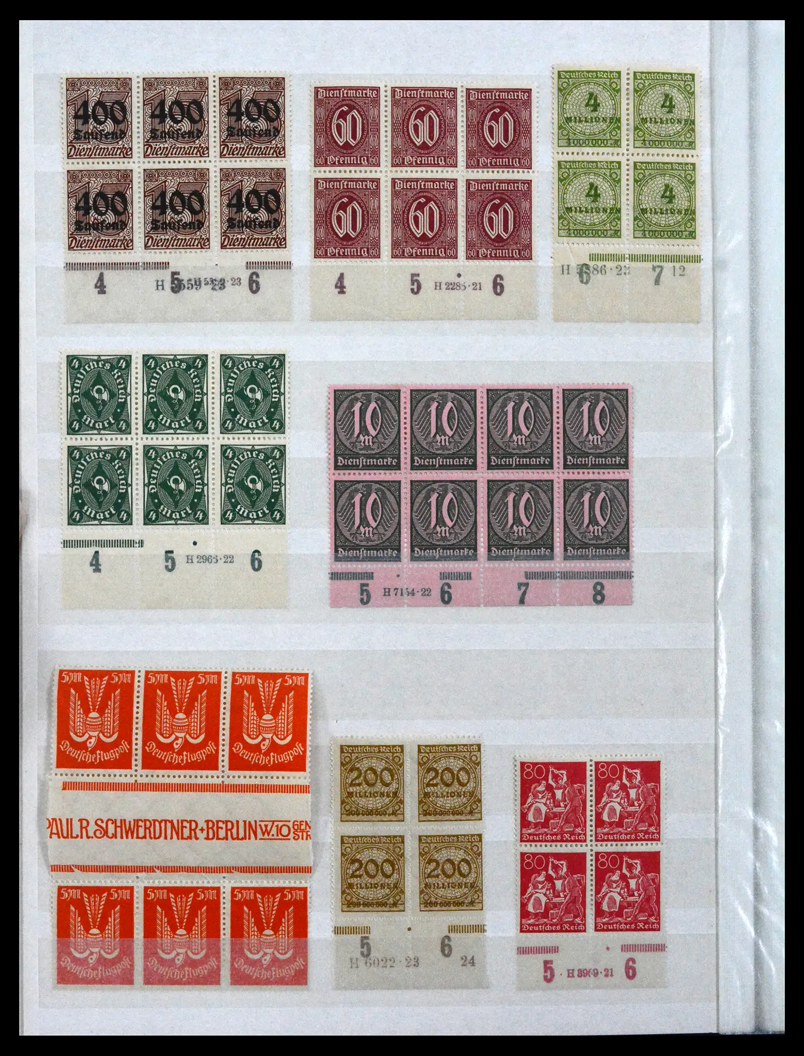 41896 0066 - Stamp collection 41896 German Reich Han numbers 1921-1923.
