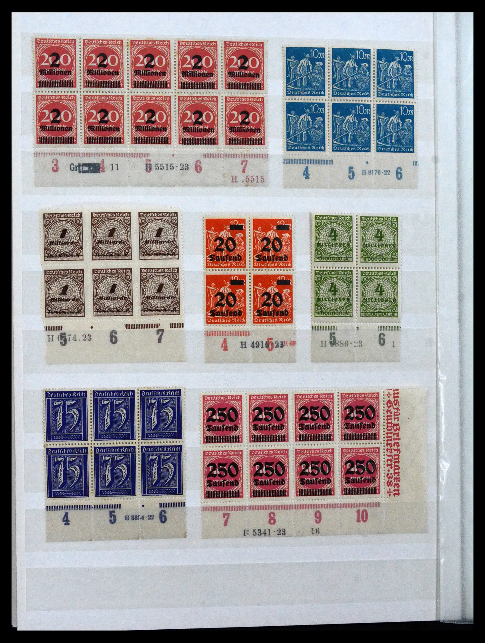 41896 0068 - Stamp collection 41896 German Reich Han numbers 1921-1923.