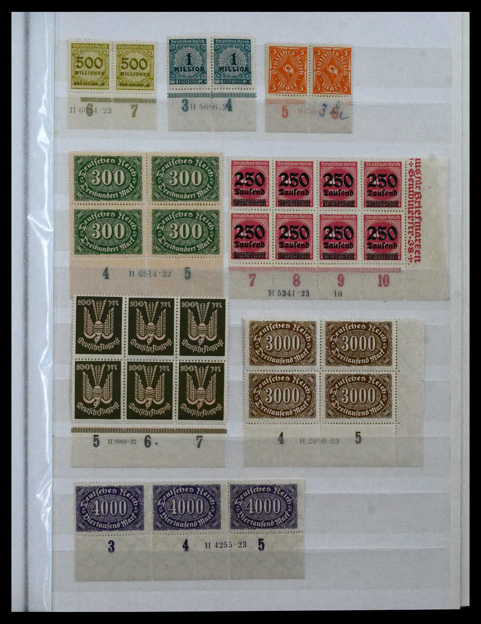 41896 0069 - Stamp collection 41896 German Reich Han numbers 1921-1923.