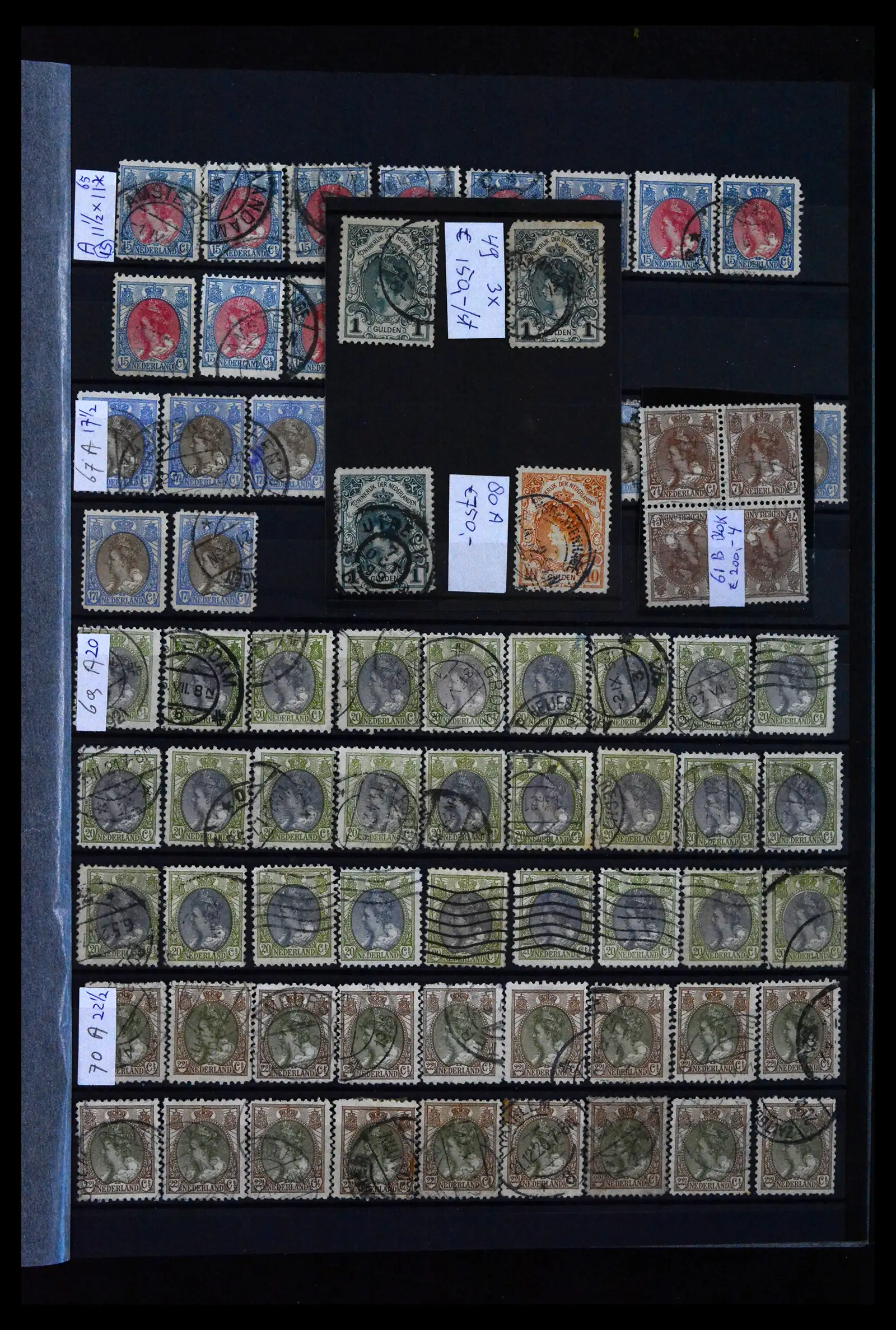 41899 0001 - Stamp collection 41899 Netherlands 'Bontkraag' emission 1899-1921.