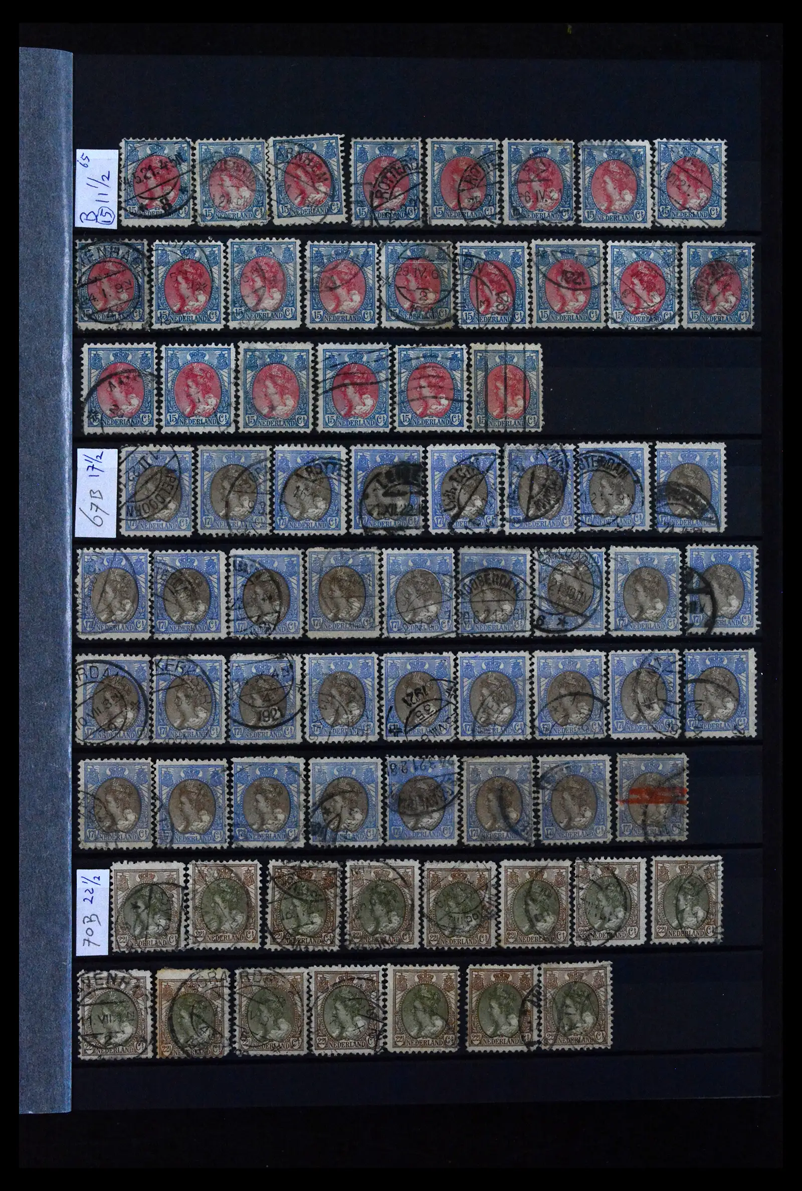 41899 0003 - Stamp collection 41899 Netherlands 'Bontkraag' emission 1899-1921.
