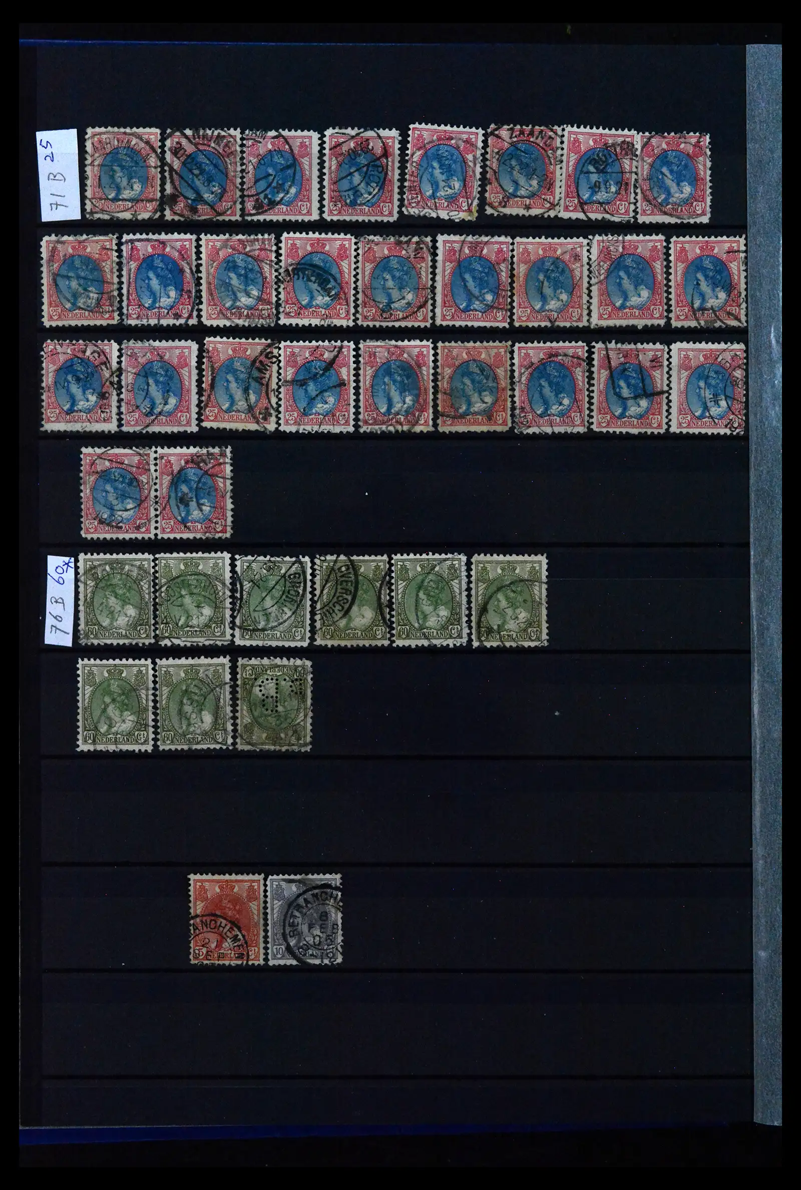 41899 0004 - Stamp collection 41899 Netherlands 'Bontkraag' emission 1899-1921.