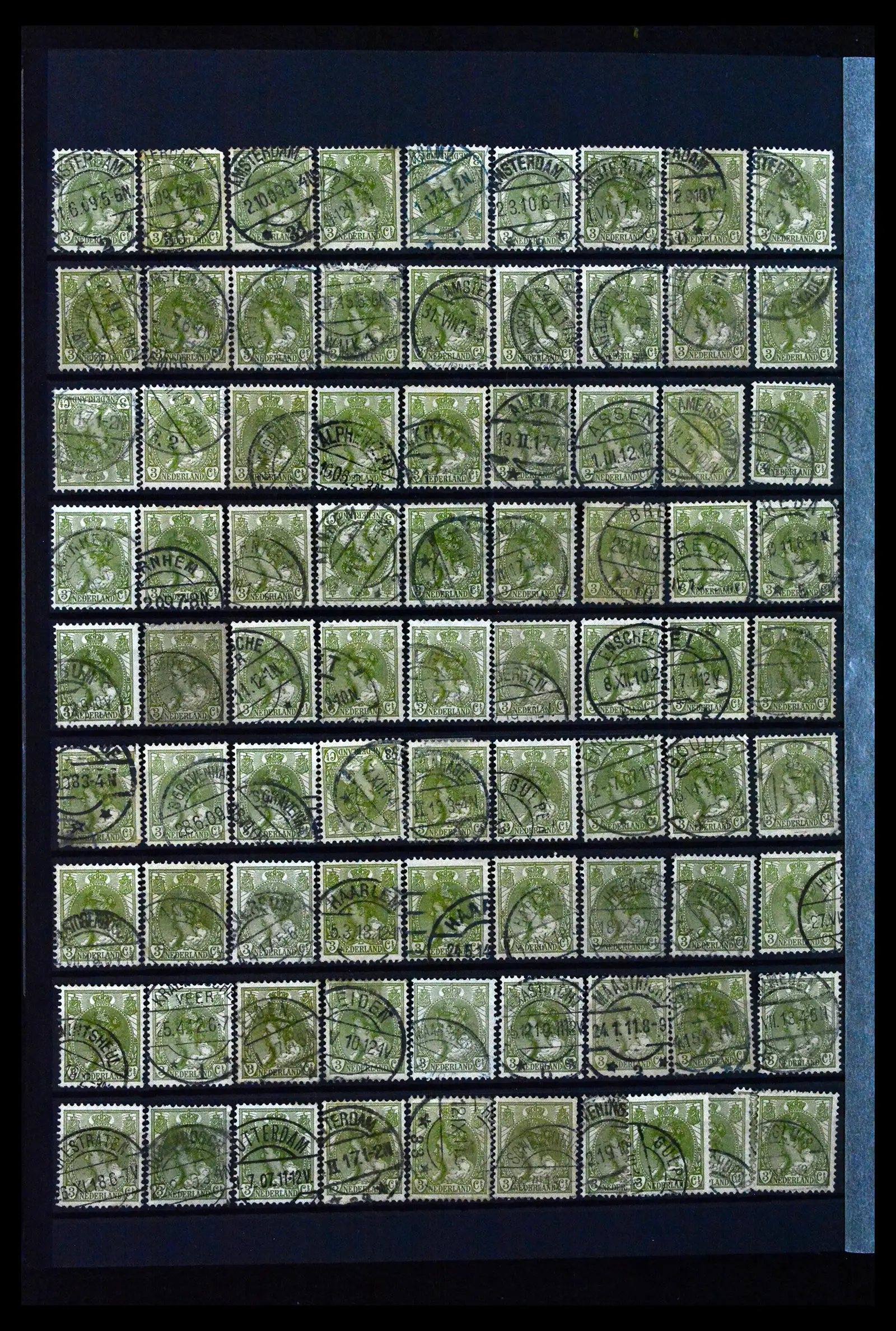41899 0010 - Stamp collection 41899 Netherlands 'Bontkraag' emission 1899-1921.