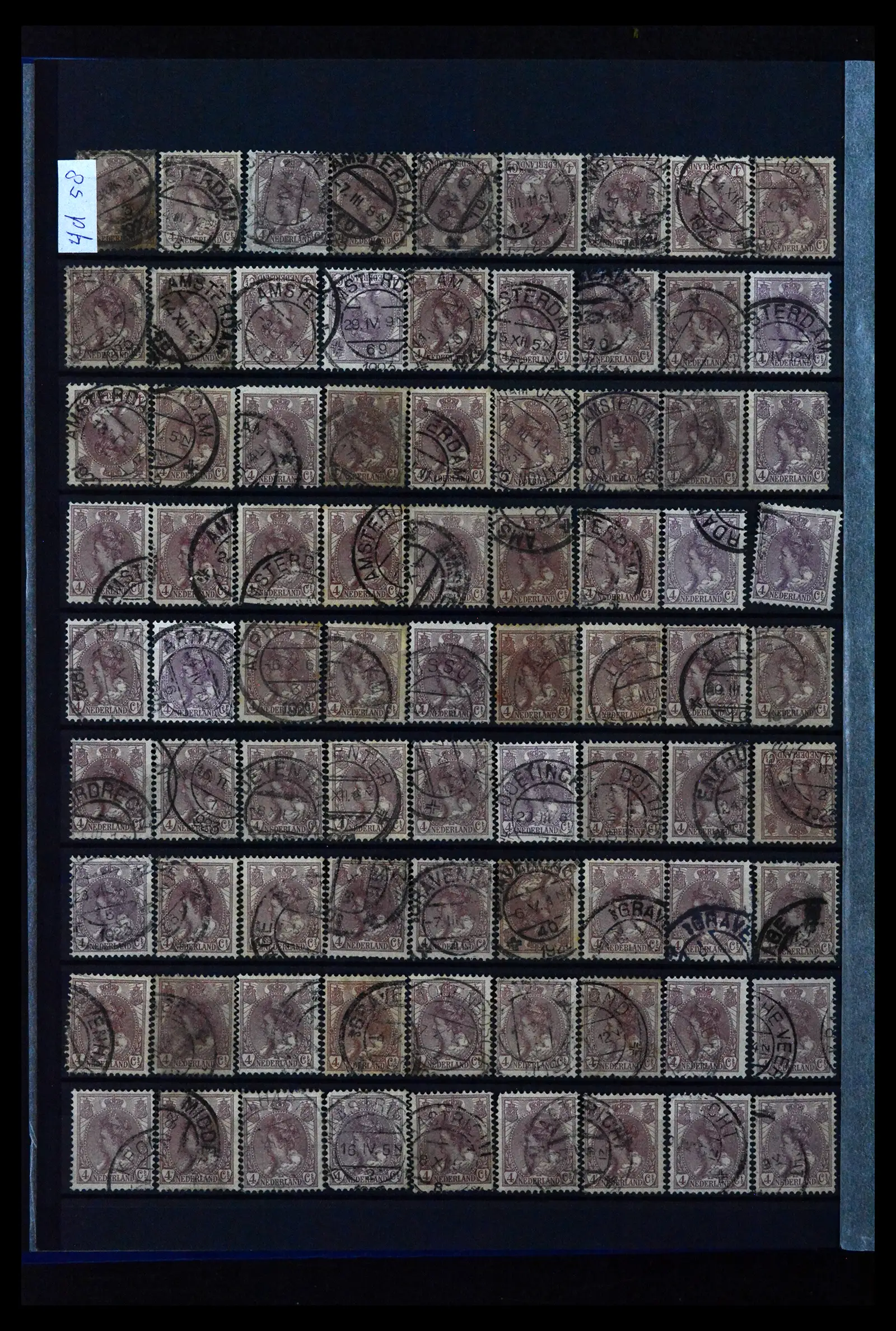 41899 0012 - Stamp collection 41899 Netherlands 'Bontkraag' emission 1899-1921.
