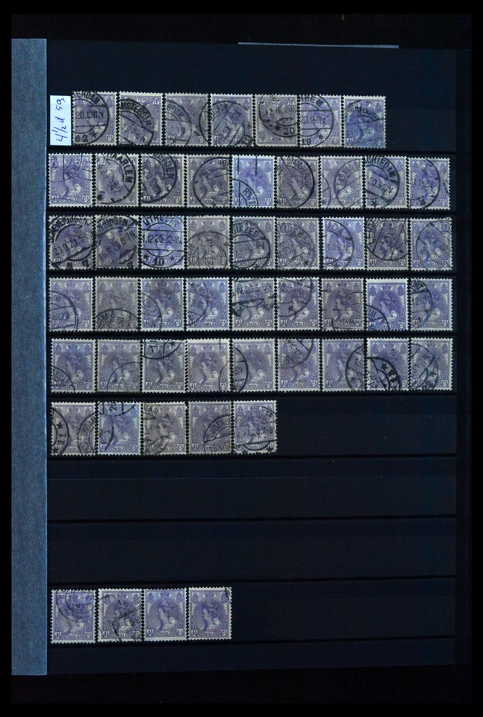41899 0015 - Stamp collection 41899 Netherlands 'Bontkraag' emission 1899-1921.