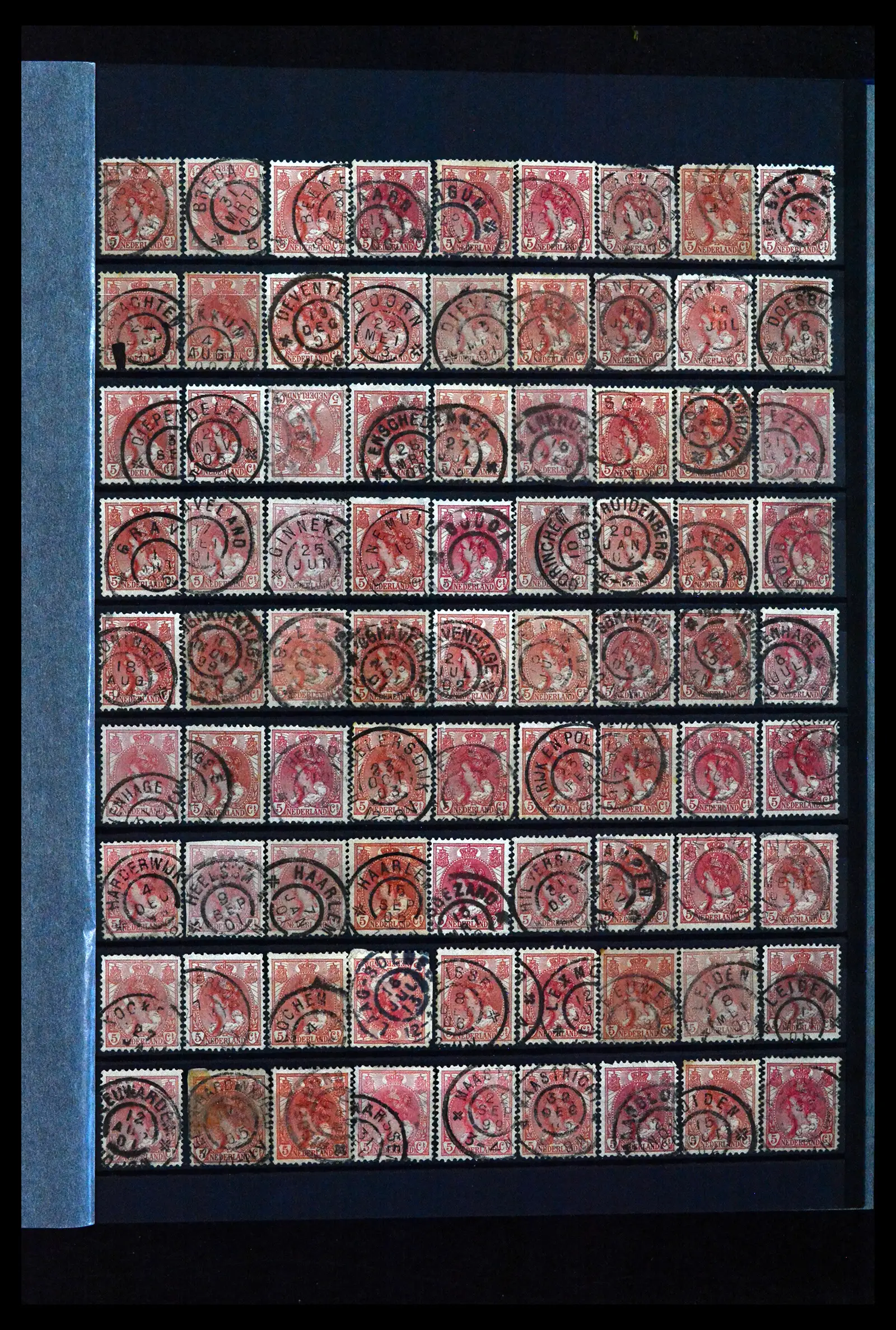 41899 0019 - Stamp collection 41899 Netherlands 'Bontkraag' emission 1899-1921.