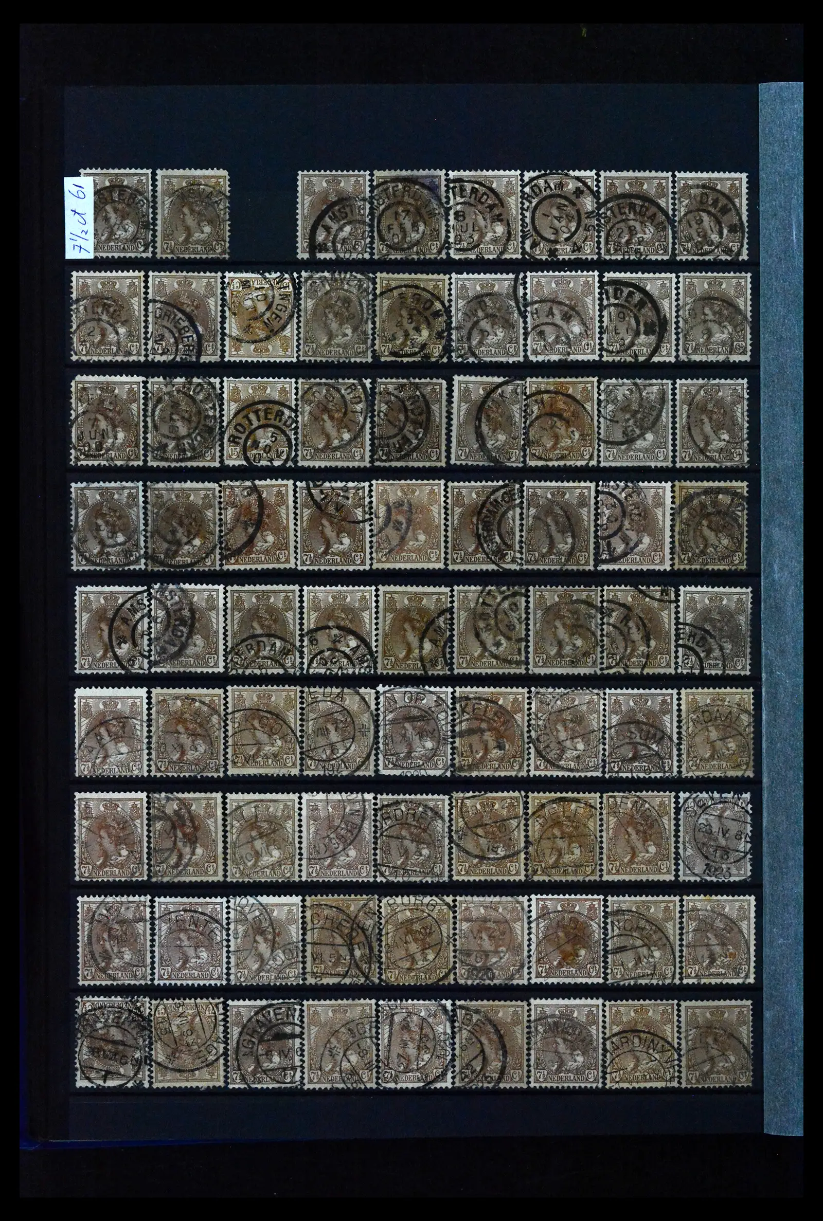 41899 0024 - Stamp collection 41899 Netherlands 'Bontkraag' emission 1899-1921.