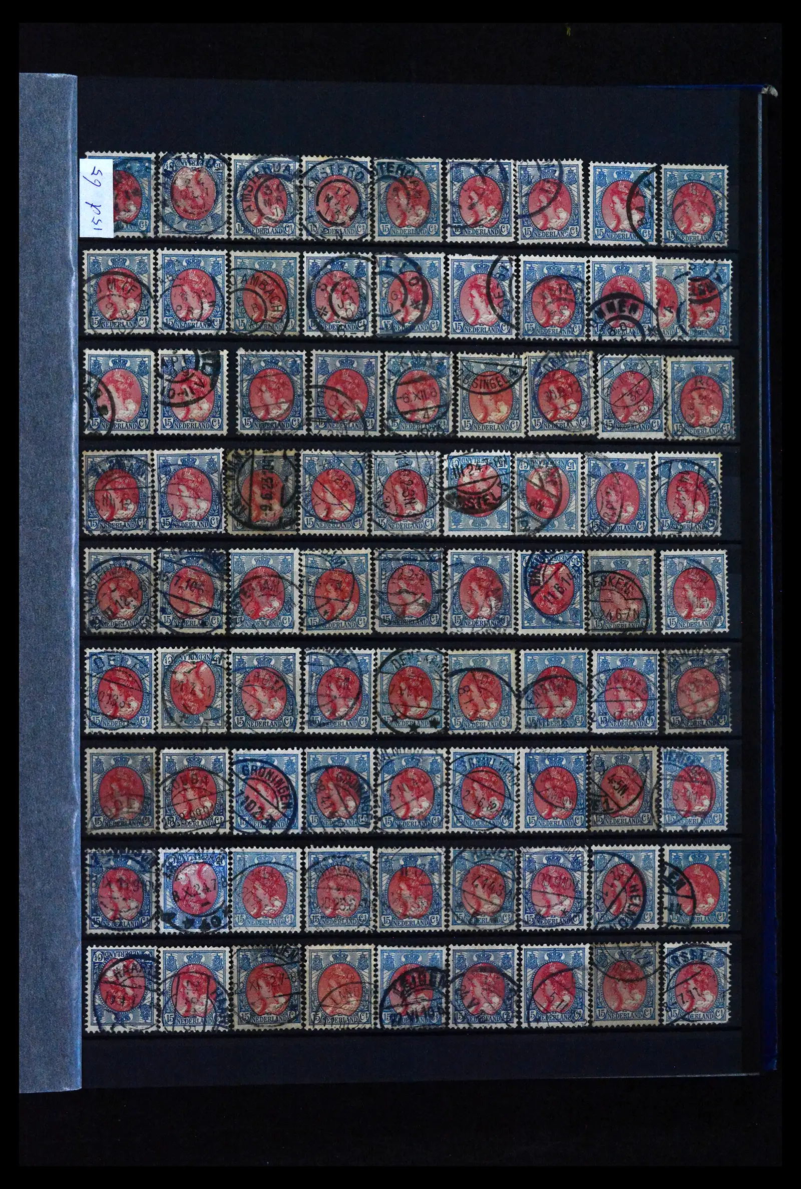 41899 0037 - Stamp collection 41899 Netherlands 'Bontkraag' emission 1899-1921.