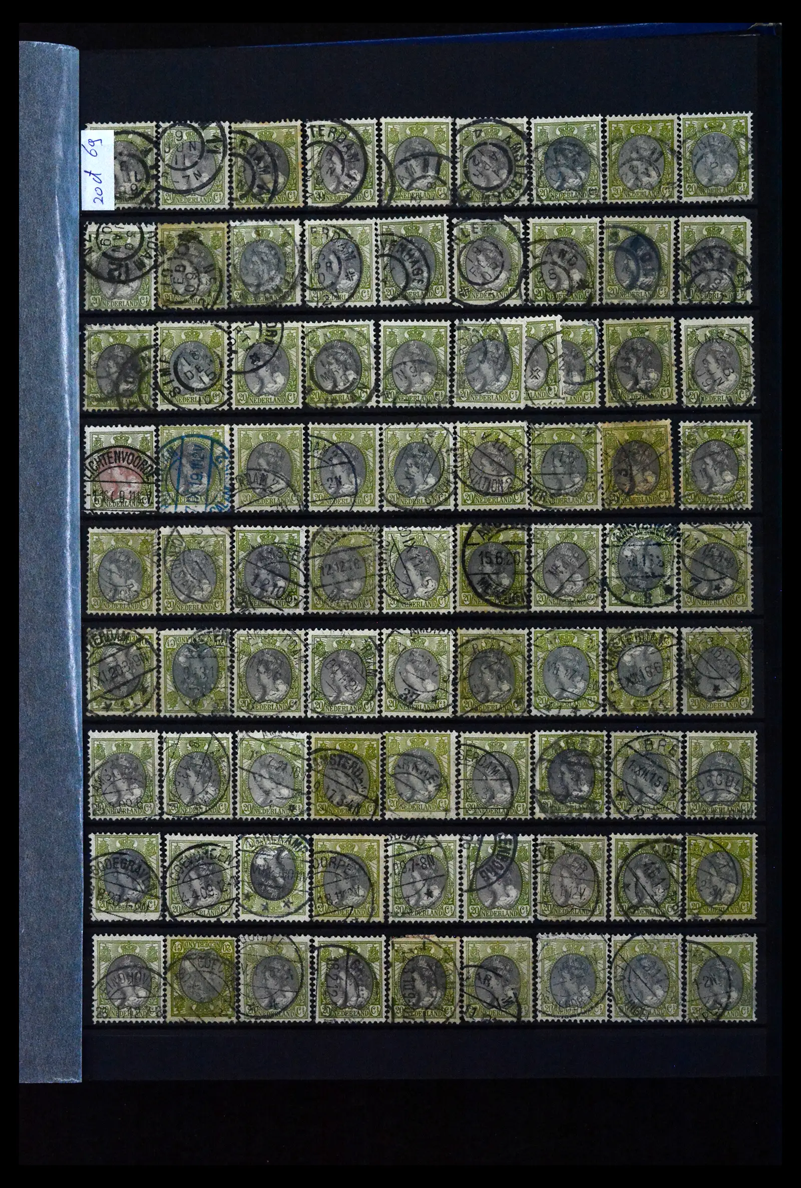 41899 0049 - Stamp collection 41899 Netherlands 'Bontkraag' emission 1899-1921.