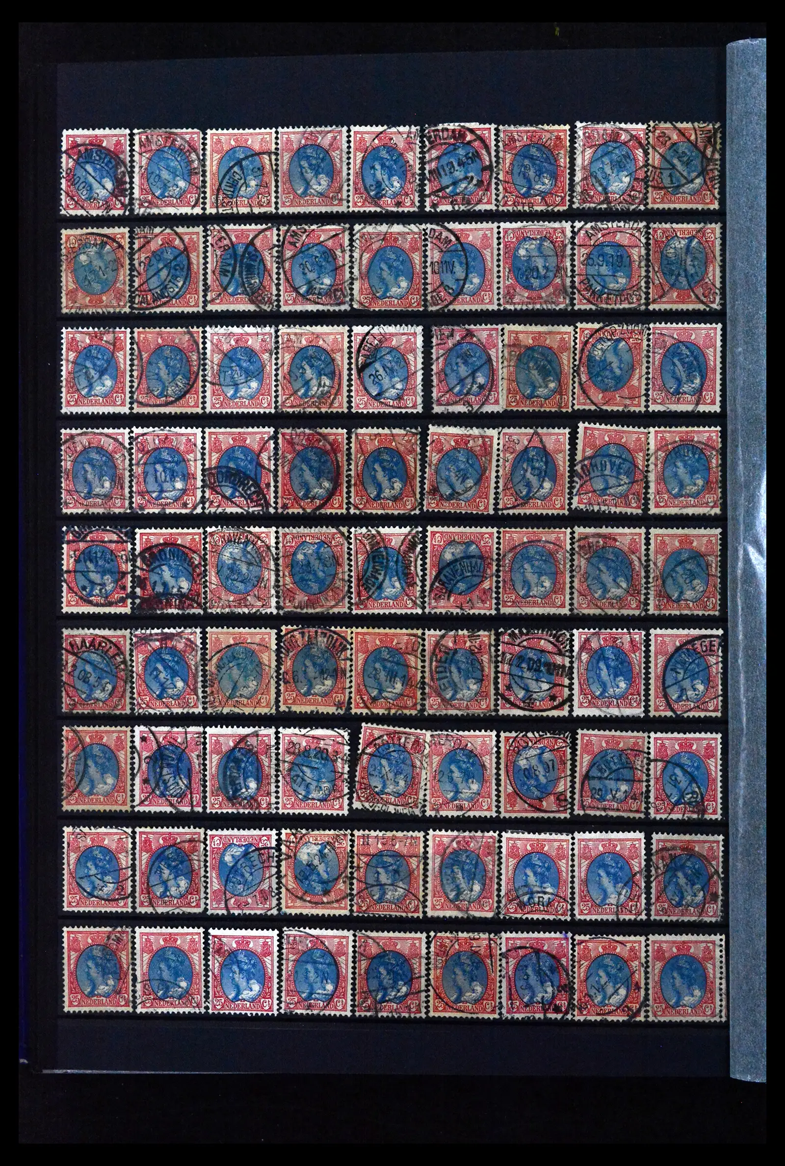 41899 0056 - Stamp collection 41899 Netherlands 'Bontkraag' emission 1899-1921.