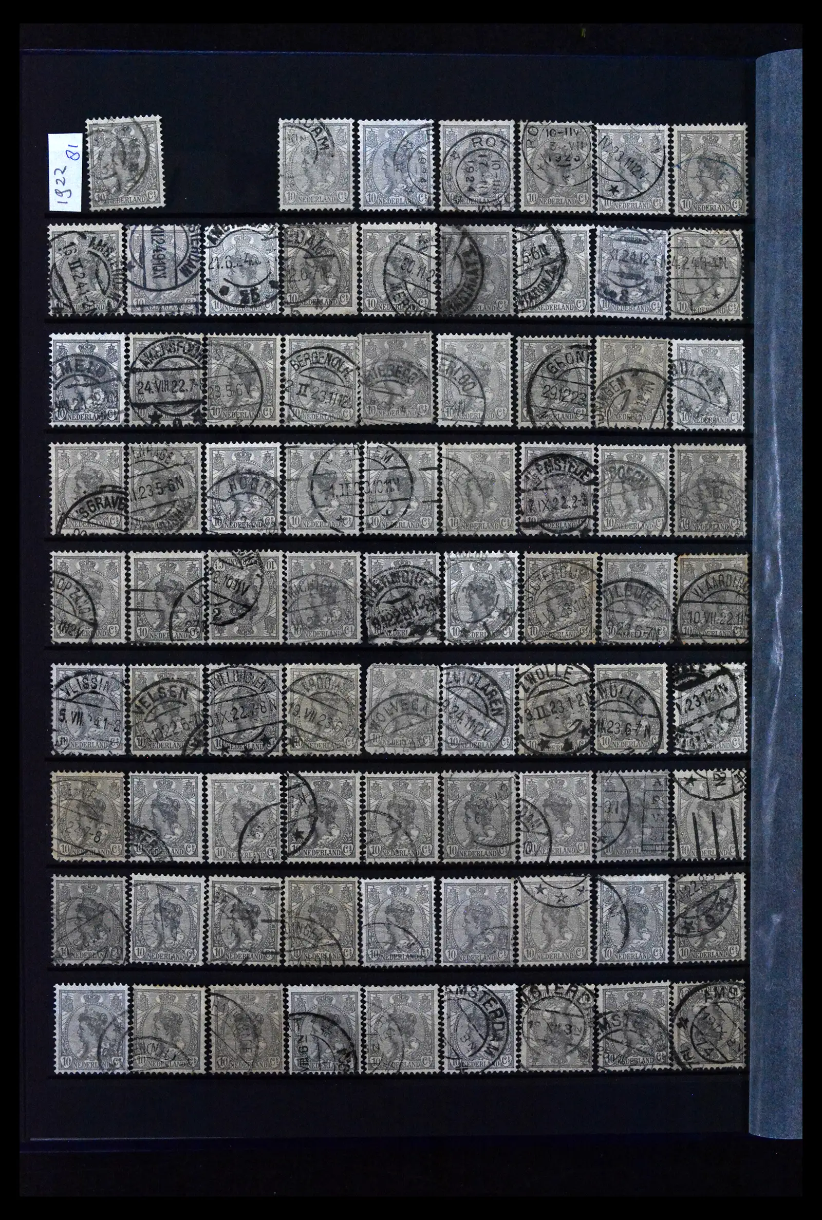 41899 0073 - Stamp collection 41899 Netherlands 'Bontkraag' emission 1899-1921.