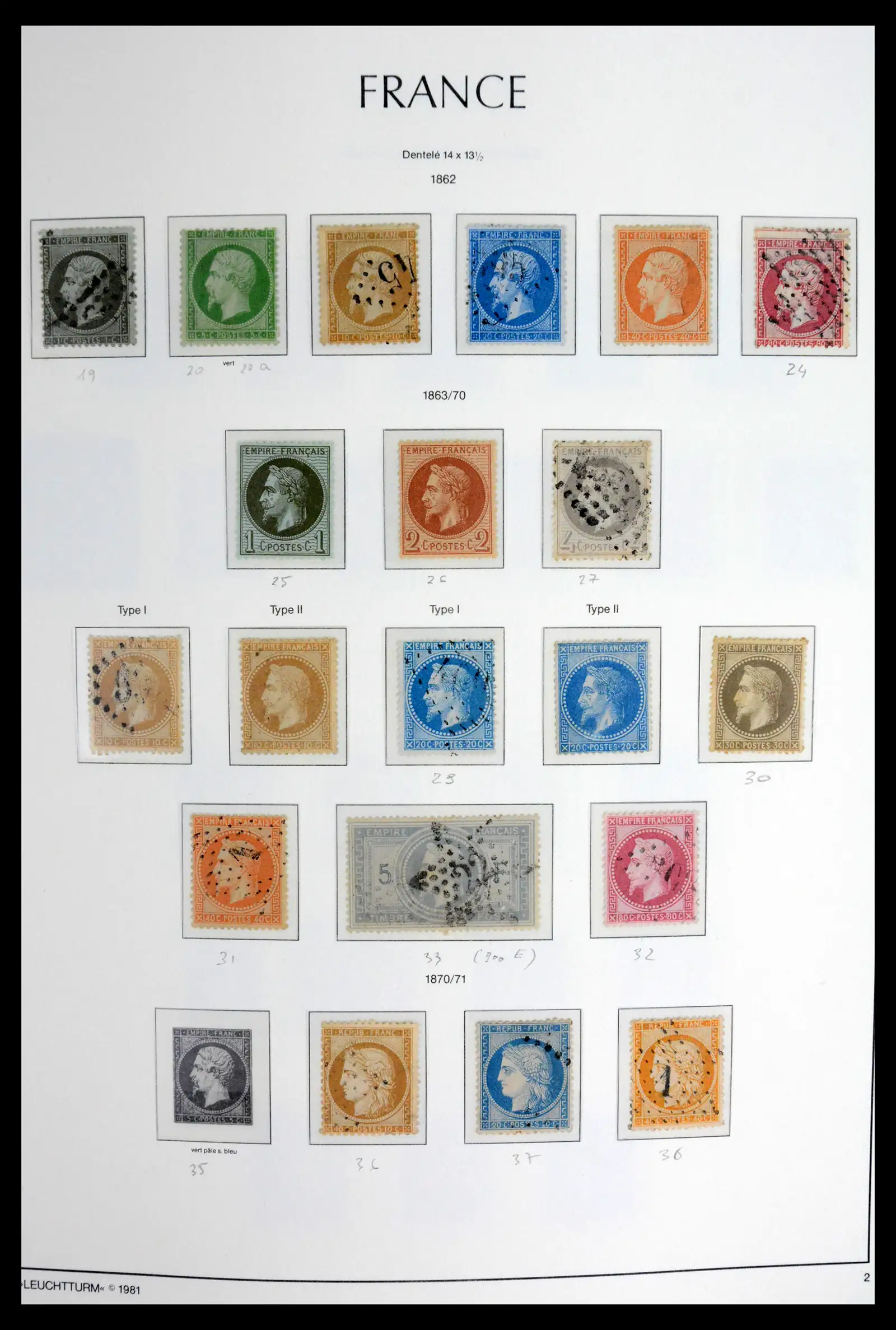 41910 0004 - Stamp collection 41910 France 1849-1944.
