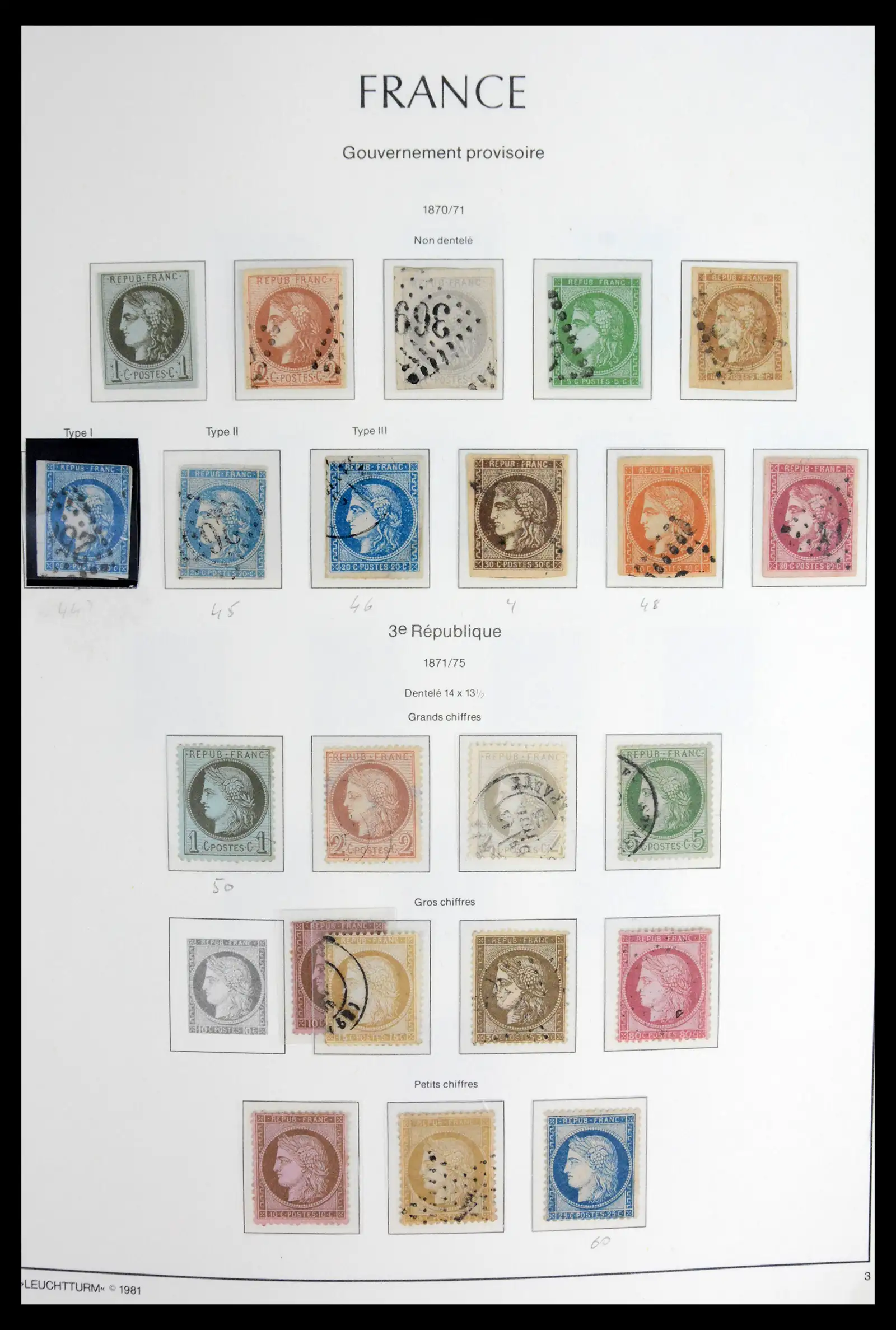 41910 0005 - Stamp collection 41910 France 1849-1944.