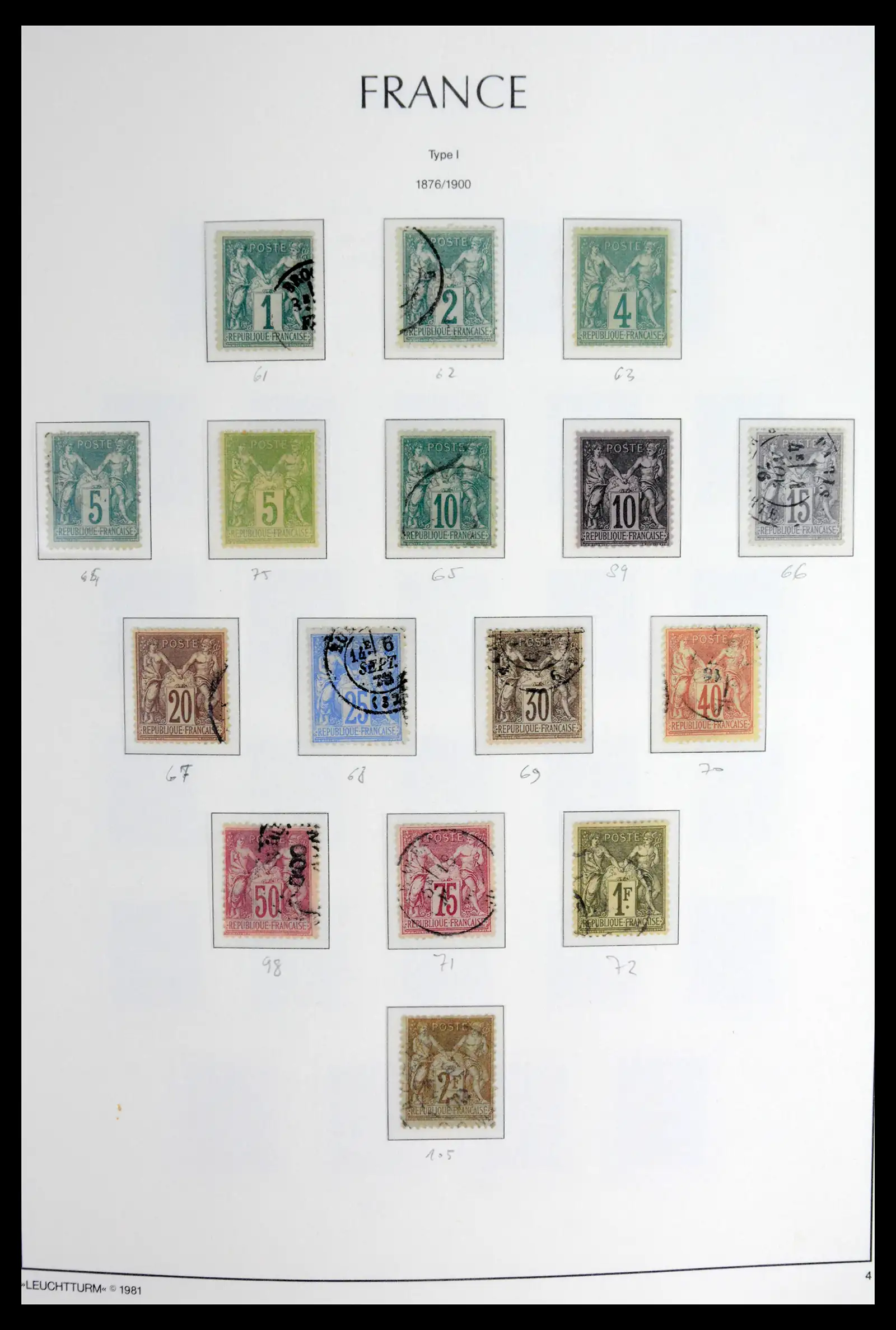 41910 0006 - Stamp collection 41910 France 1849-1944.