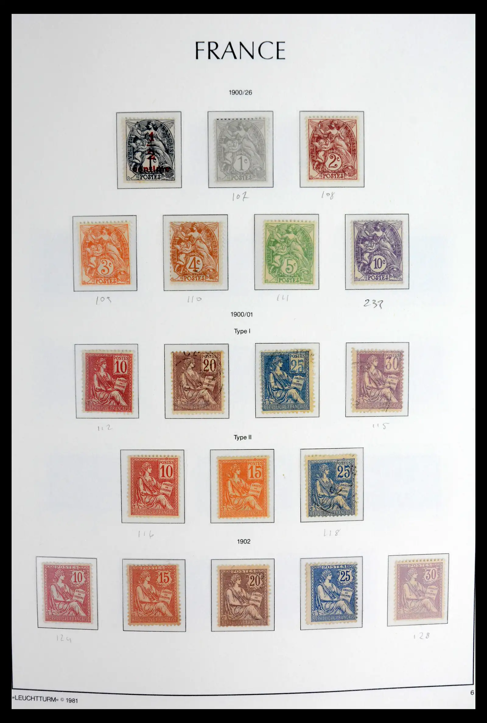 41910 0008 - Stamp collection 41910 France 1849-1944.