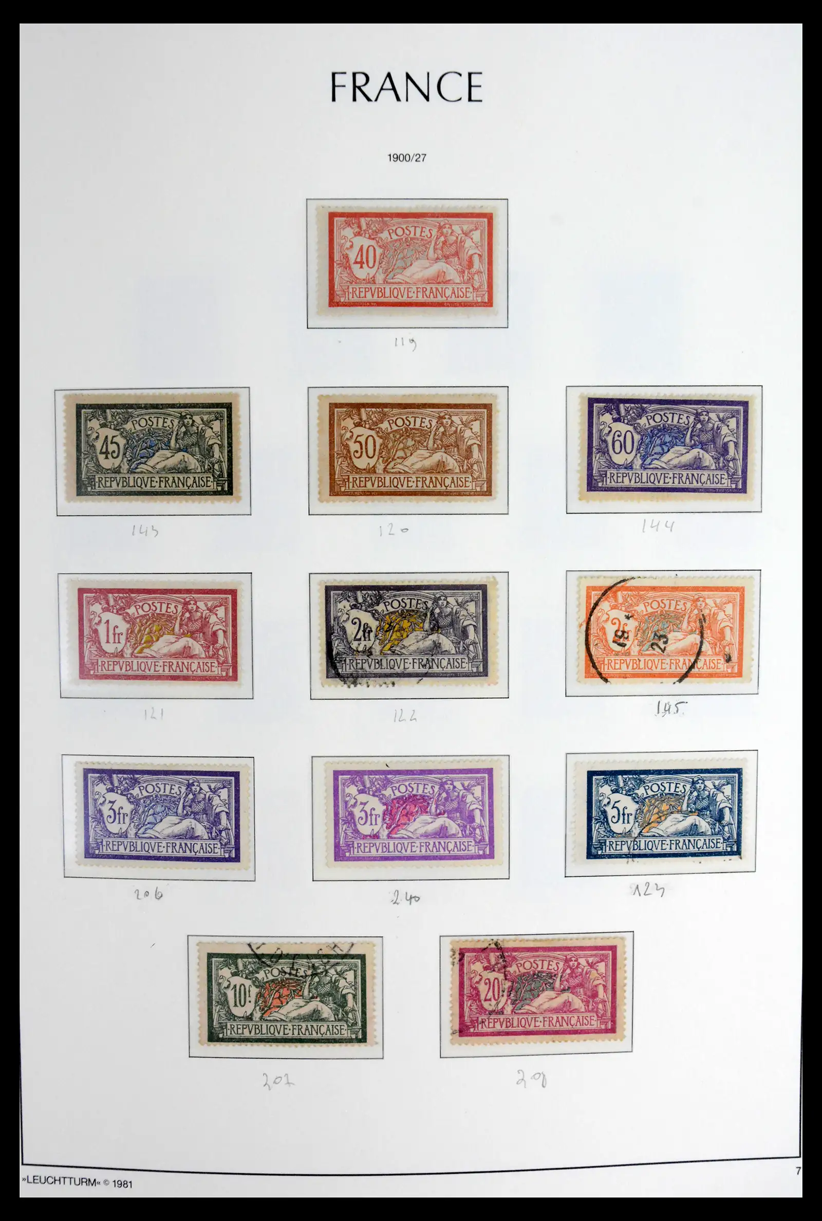 41910 0009 - Stamp collection 41910 France 1849-1944.