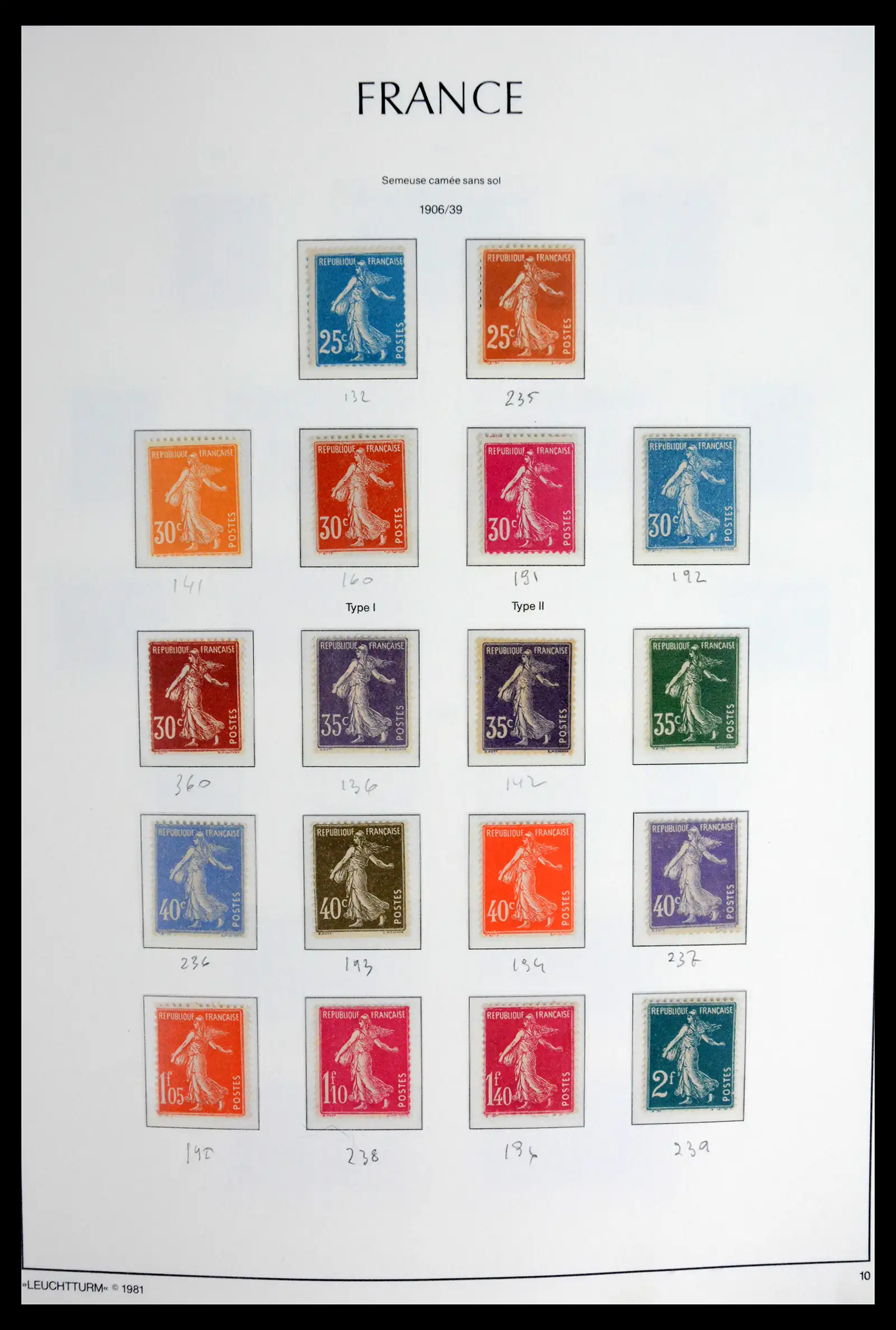 41910 0012 - Stamp collection 41910 France 1849-1944.
