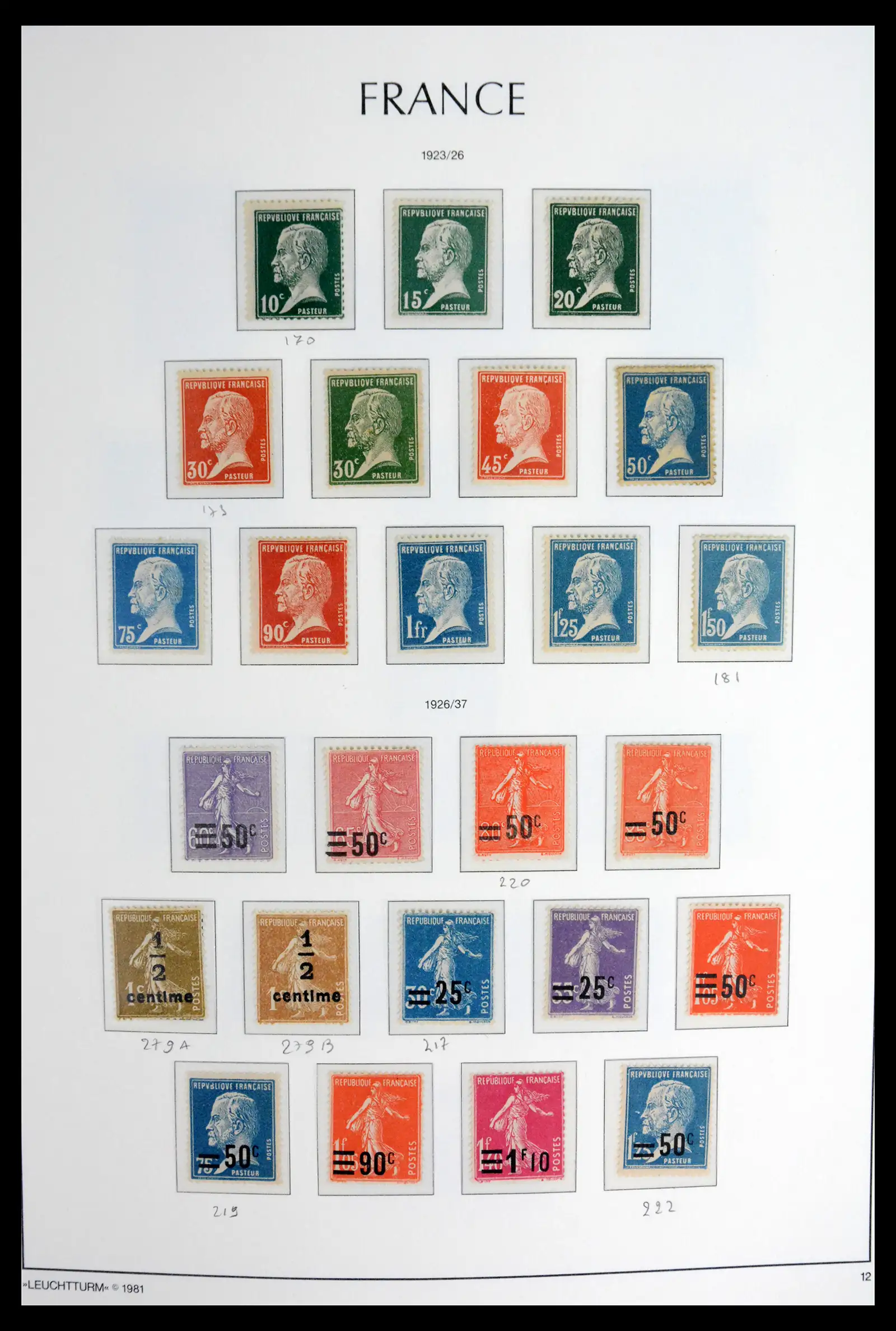 41910 0014 - Stamp collection 41910 France 1849-1944.