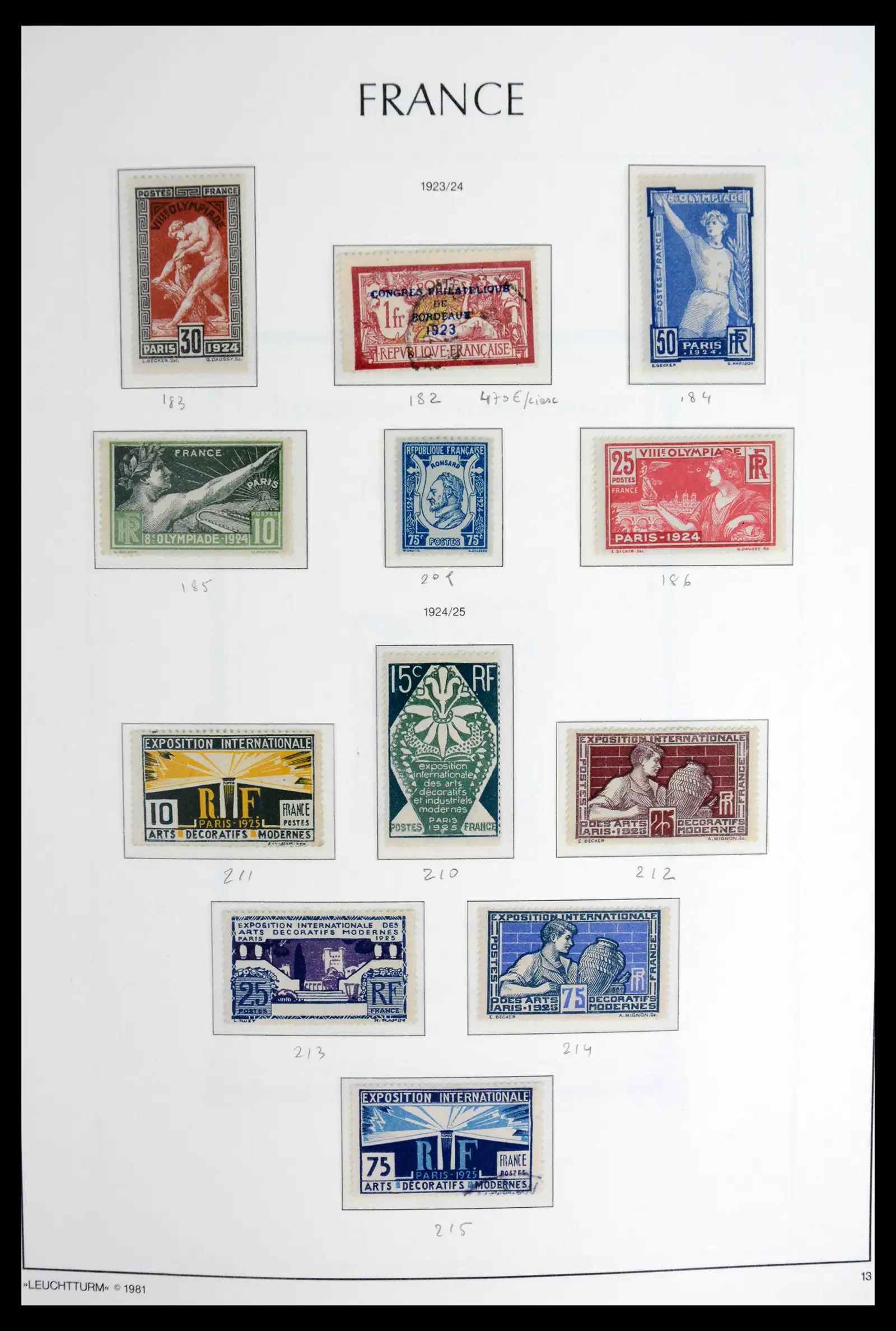 41910 0015 - Stamp collection 41910 France 1849-1944.