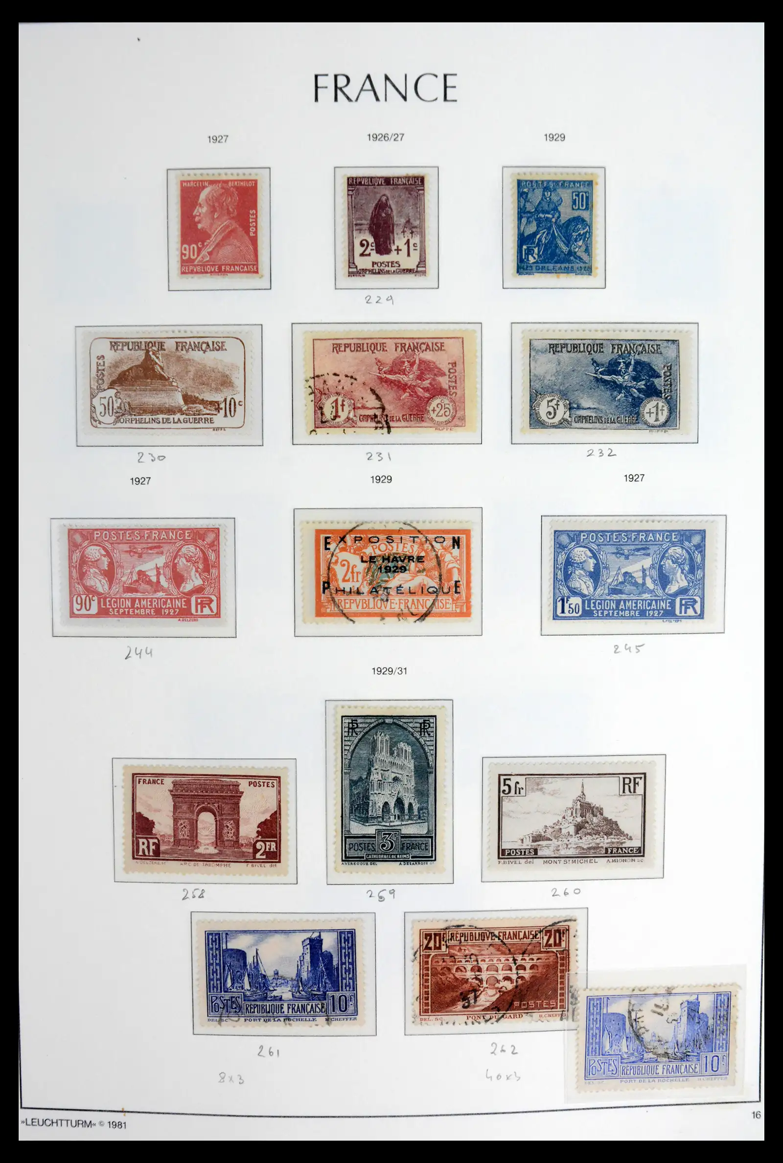 41910 0018 - Stamp collection 41910 France 1849-1944.