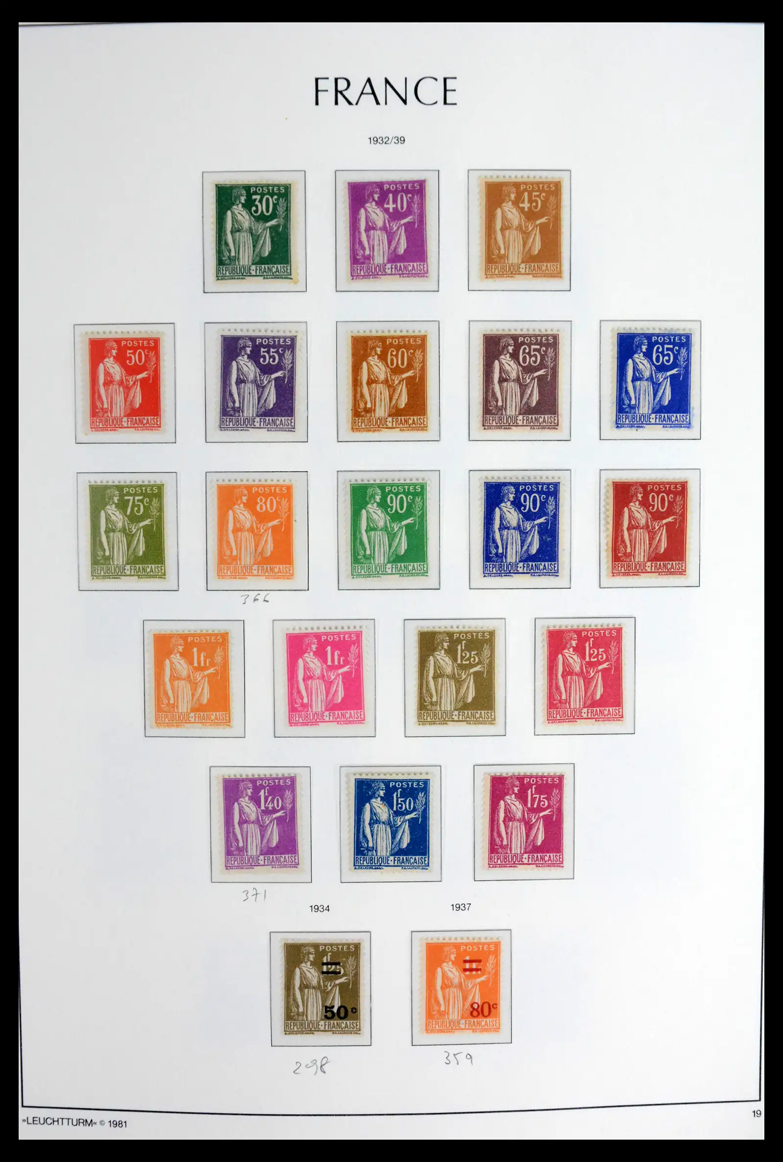 41910 0021 - Stamp collection 41910 France 1849-1944.