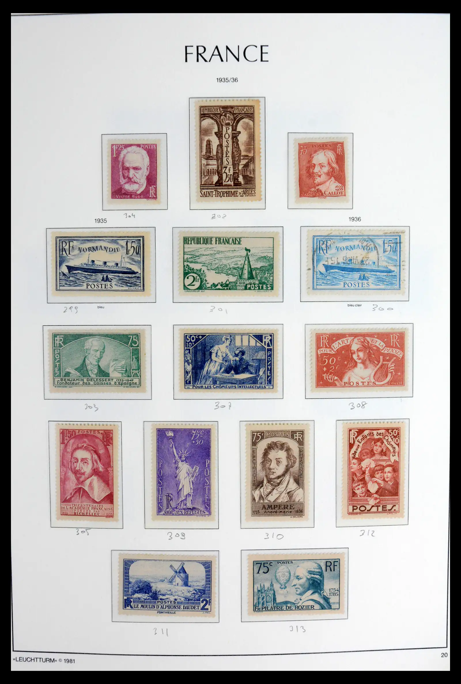 41910 0022 - Stamp collection 41910 France 1849-1944.
