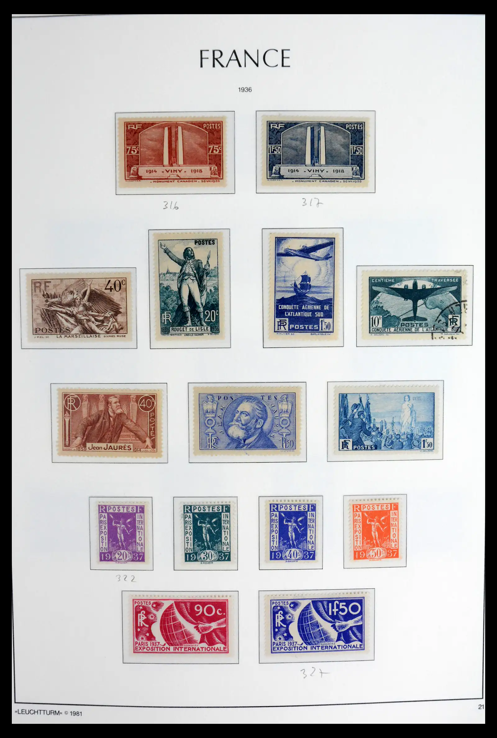 41910 0023 - Stamp collection 41910 France 1849-1944.