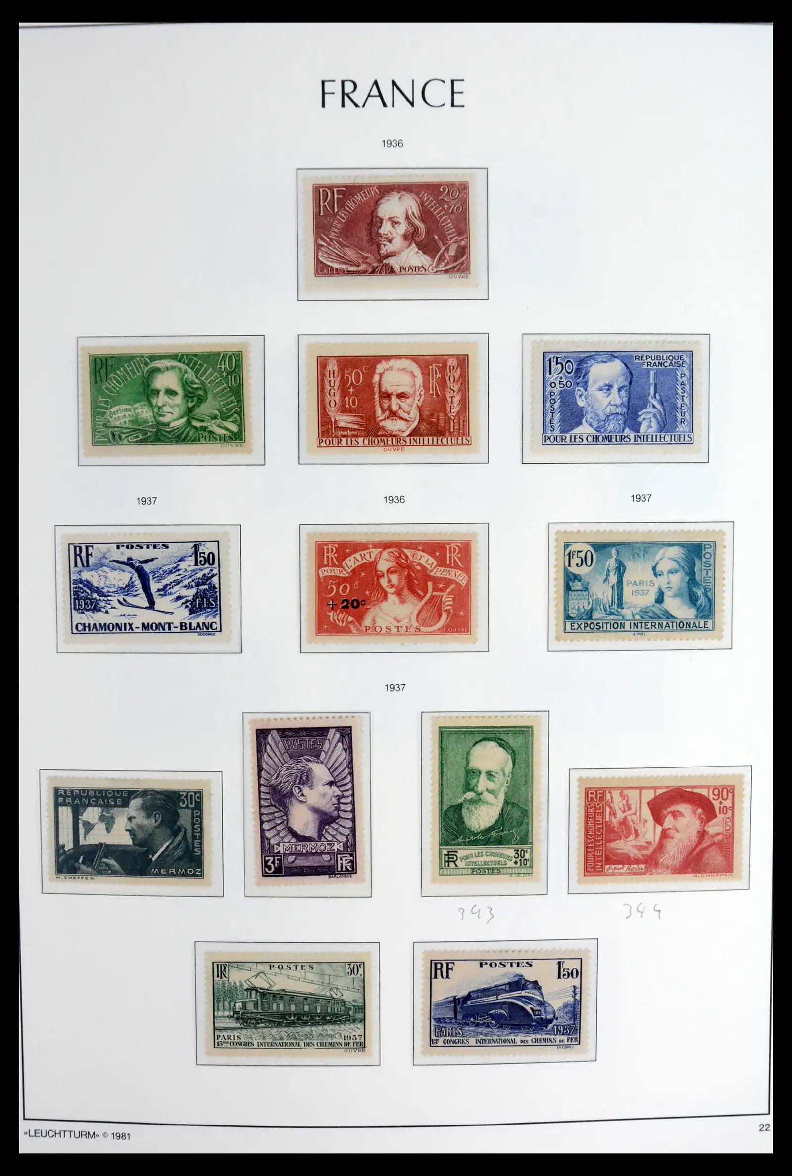 41910 0024 - Stamp collection 41910 France 1849-1944.
