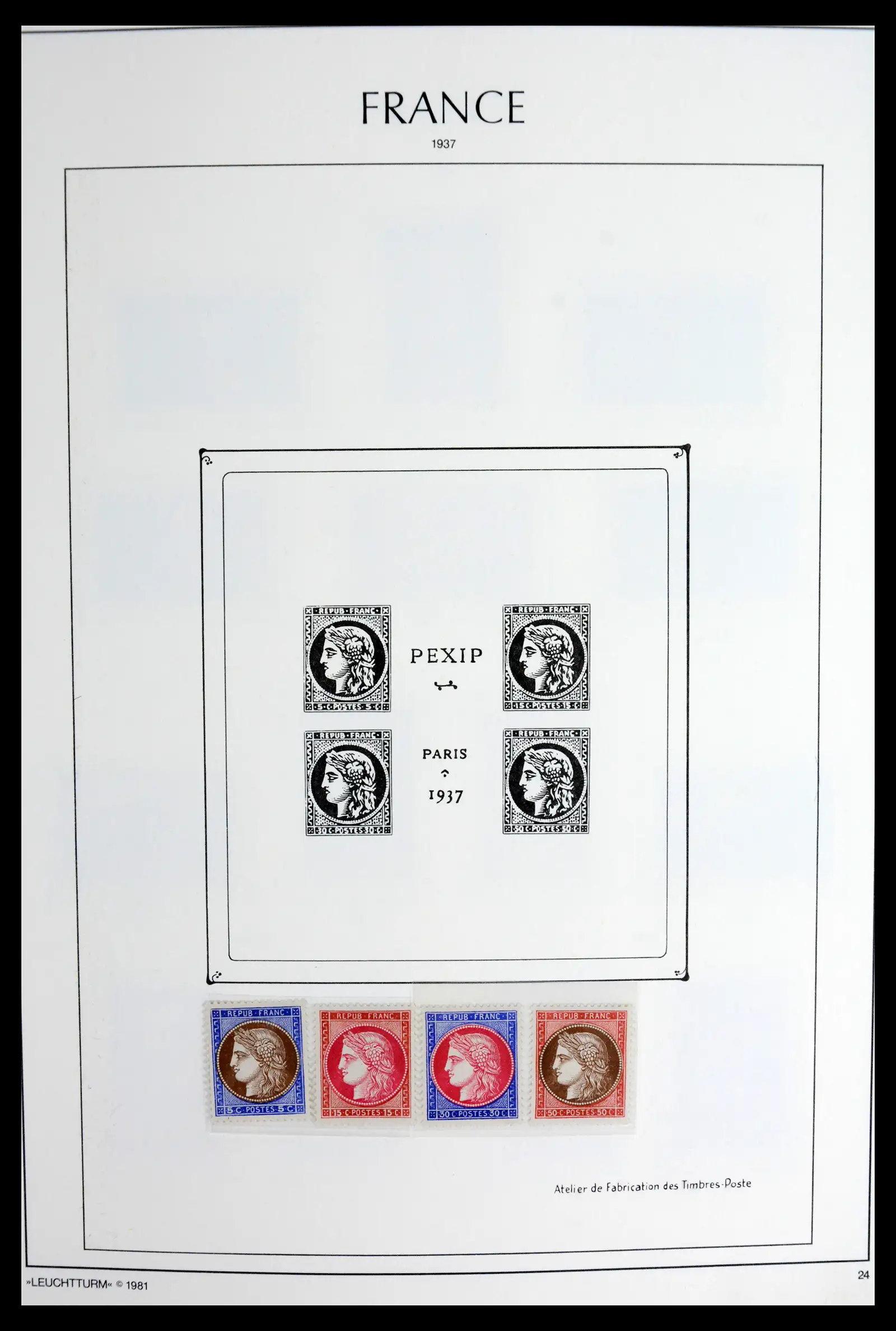 41910 0026 - Stamp collection 41910 France 1849-1944.