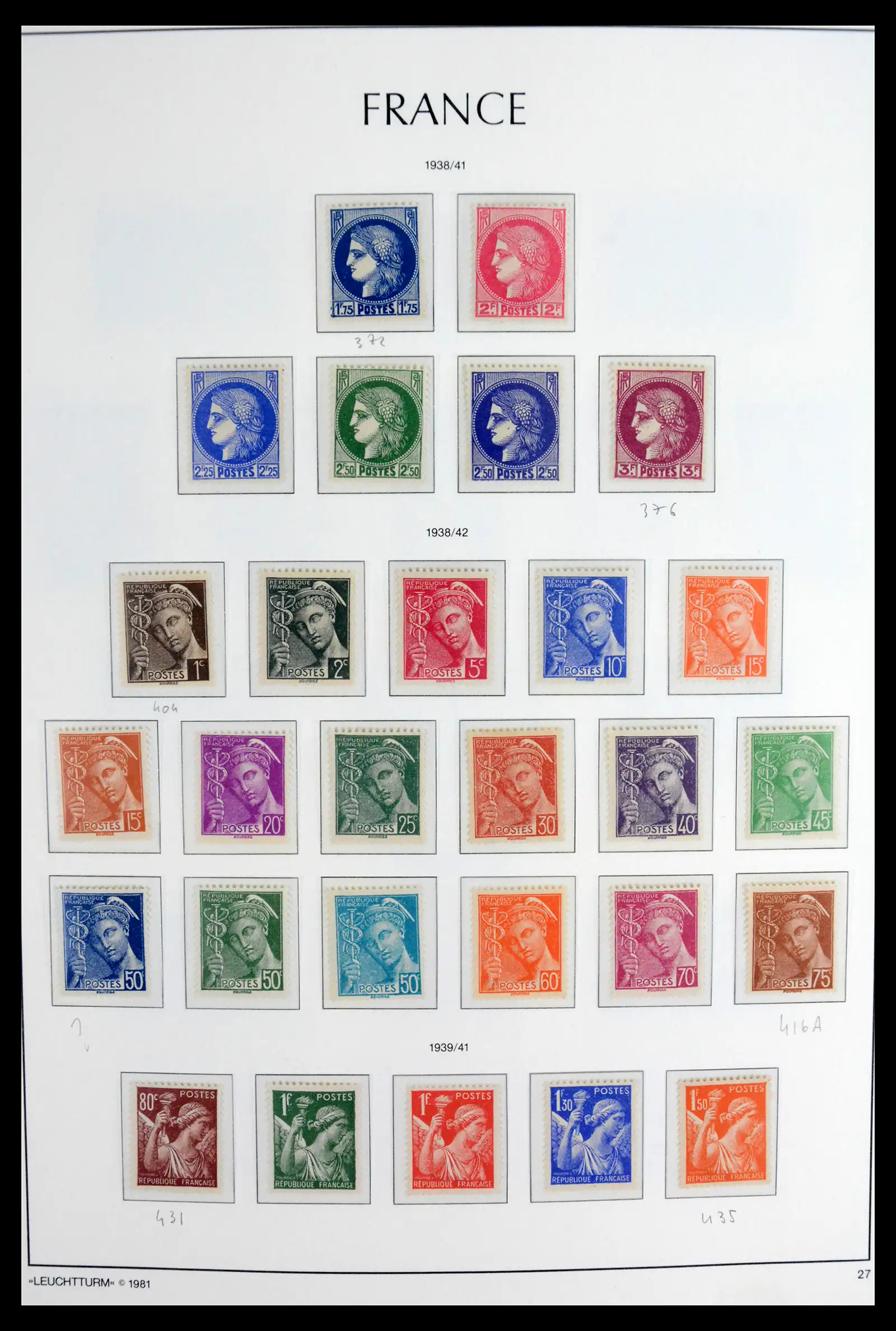 41910 0029 - Stamp collection 41910 France 1849-1944.