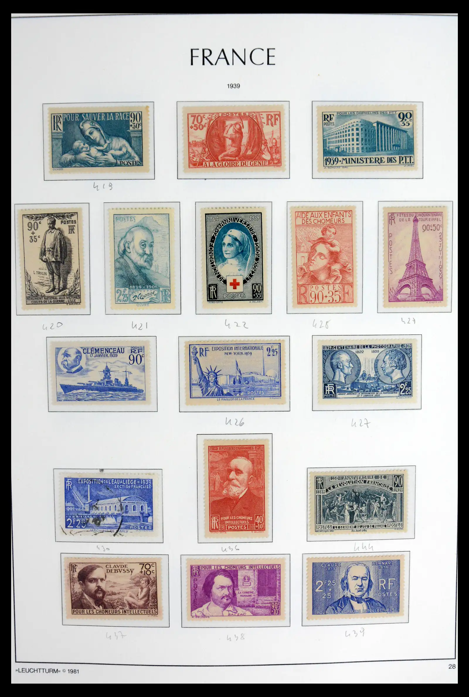 41910 0030 - Stamp collection 41910 France 1849-1944.