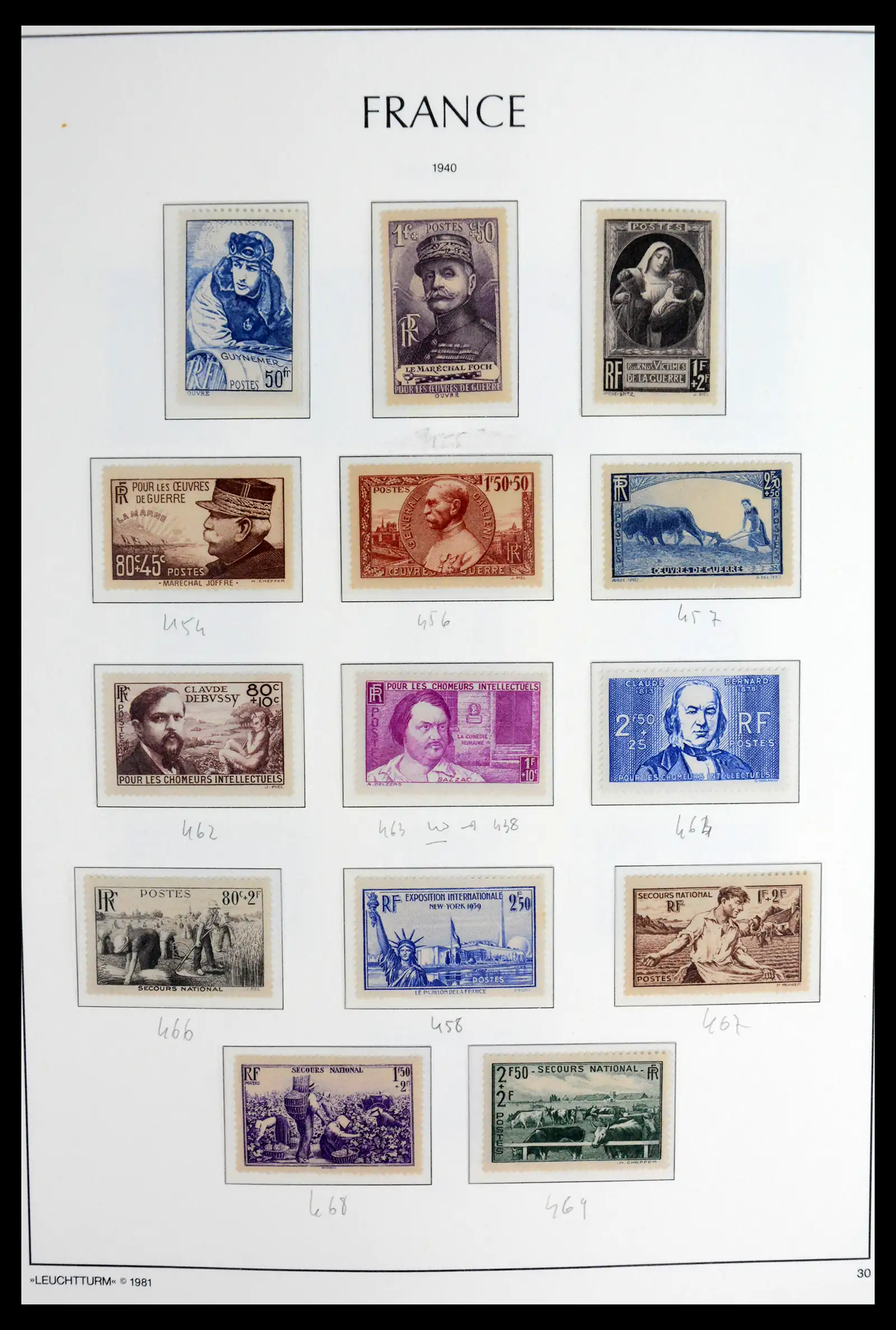 41910 0032 - Stamp collection 41910 France 1849-1944.